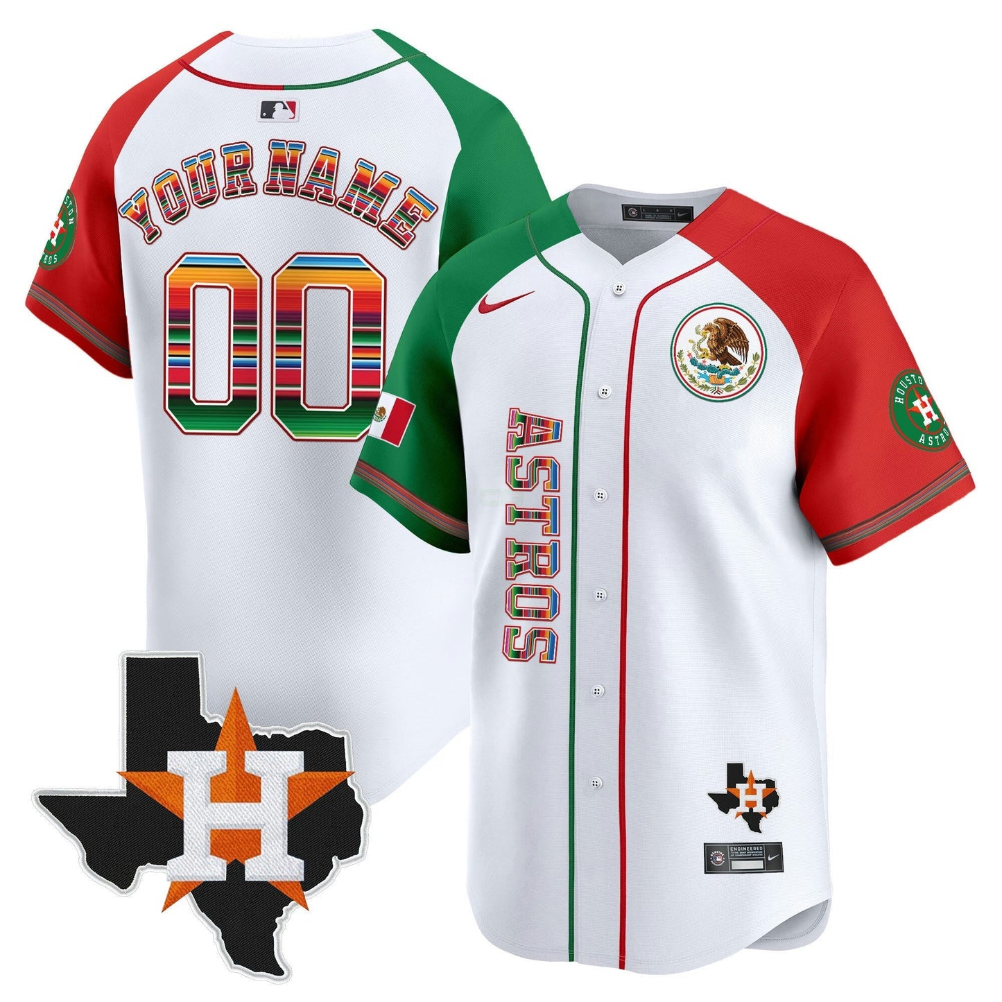 Camisa MLB Houston Mexico Vapor Premier Limited Jersey V4