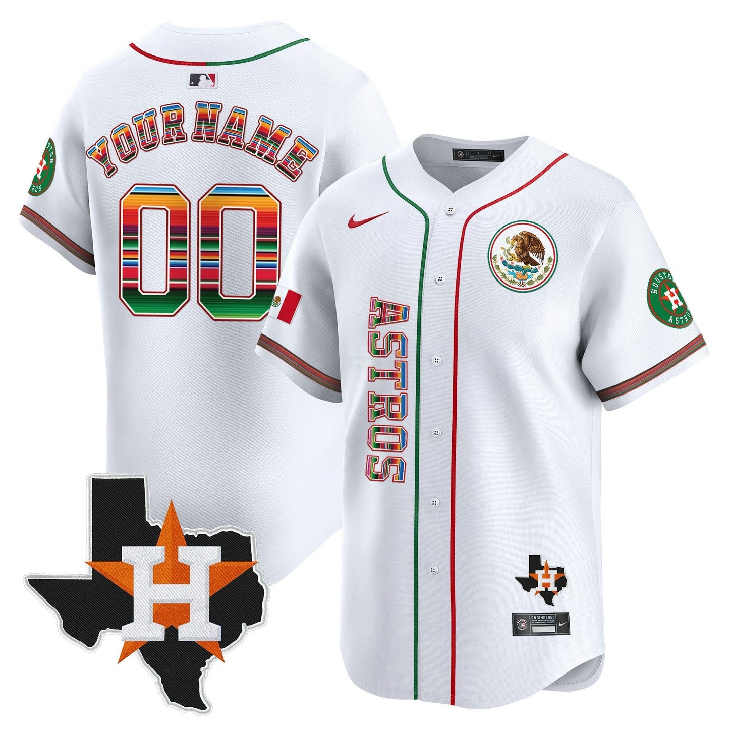 Camisa MLB Houston Mexico Vapor Premier Limited Jersey V4