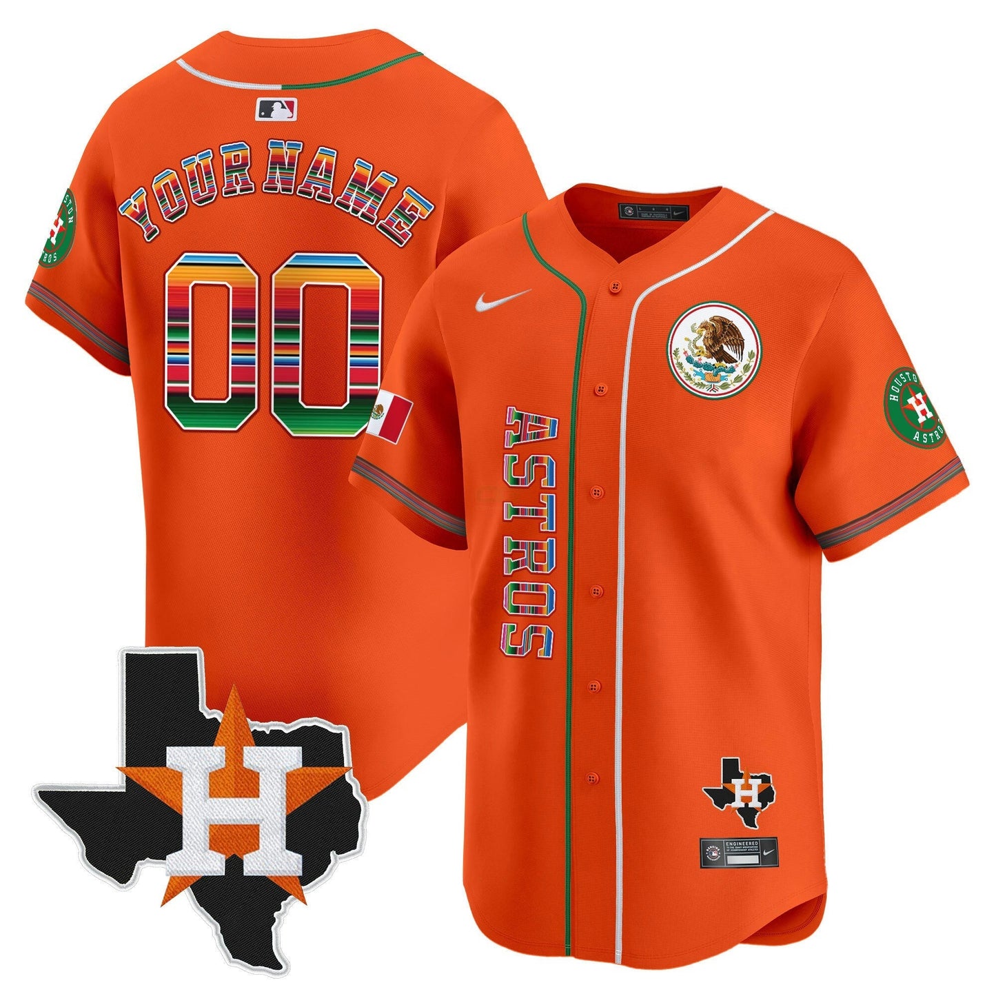Camisa MLB Houston Mexico Vapor Premier Limited Jersey V4