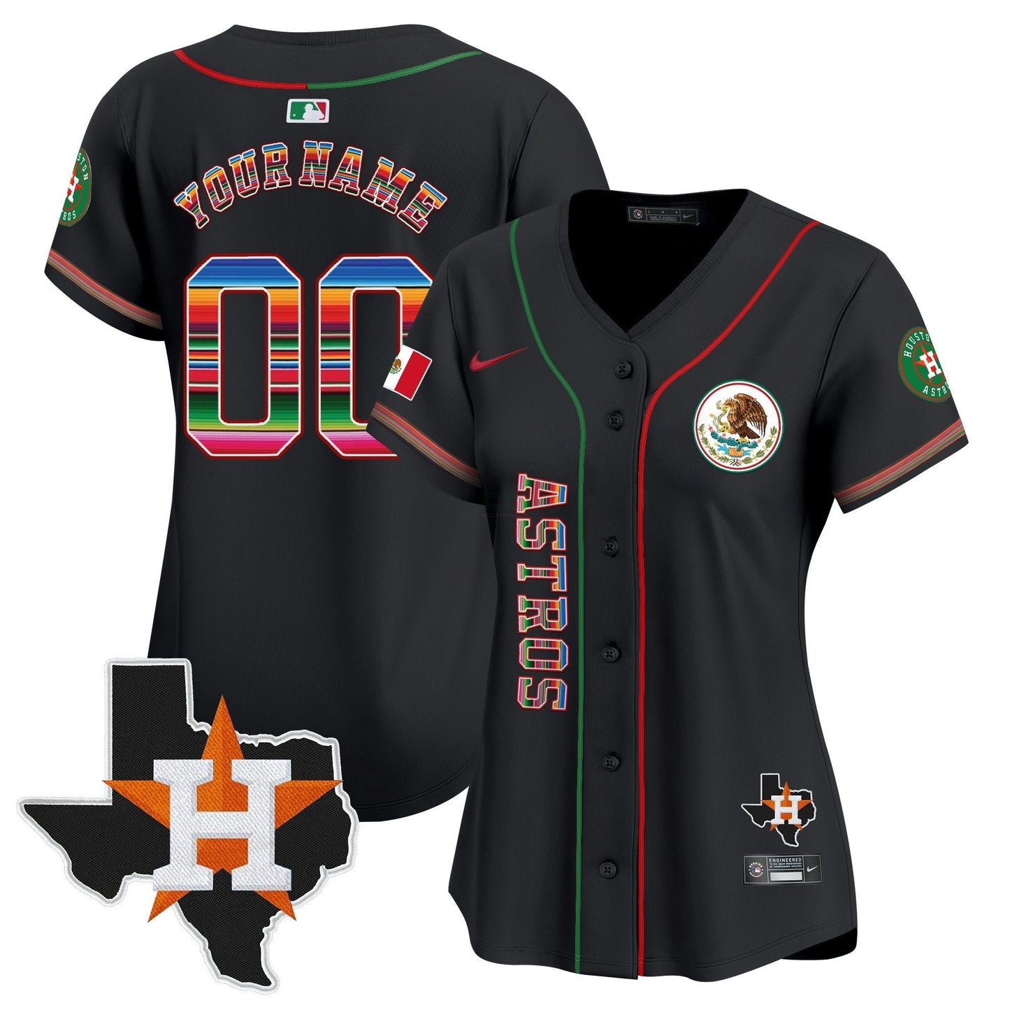 Camisa MLB Houston Mexico Vapor Premier Limited Jersey V4
