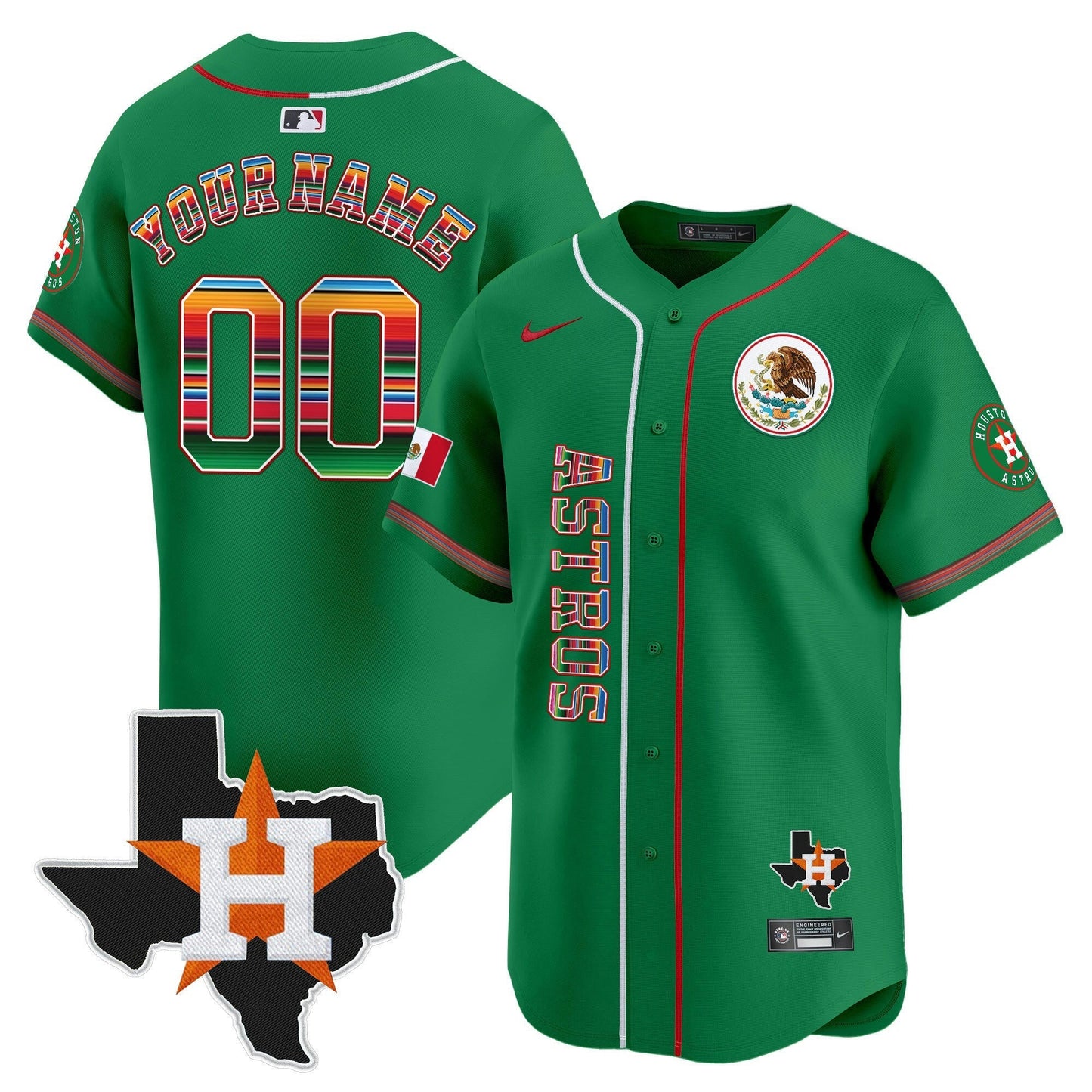 Camisa MLB Houston Mexico Vapor Premier Limited Jersey V4