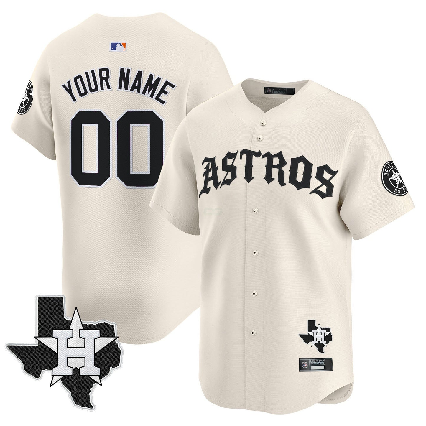 Camisa MLB Houston ‘Old English Edition’ Vapor Premier Limited Jersey