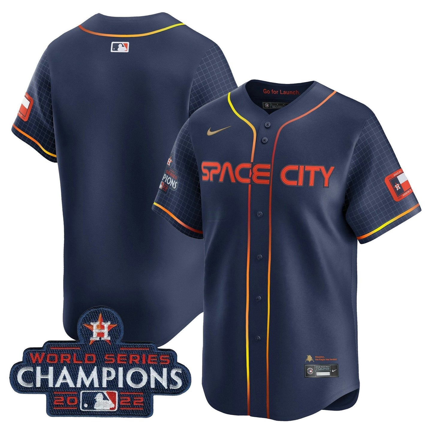 Camisa MLB Houston Space City 2022 World Series Champions Vapor Premier Limited Jersey