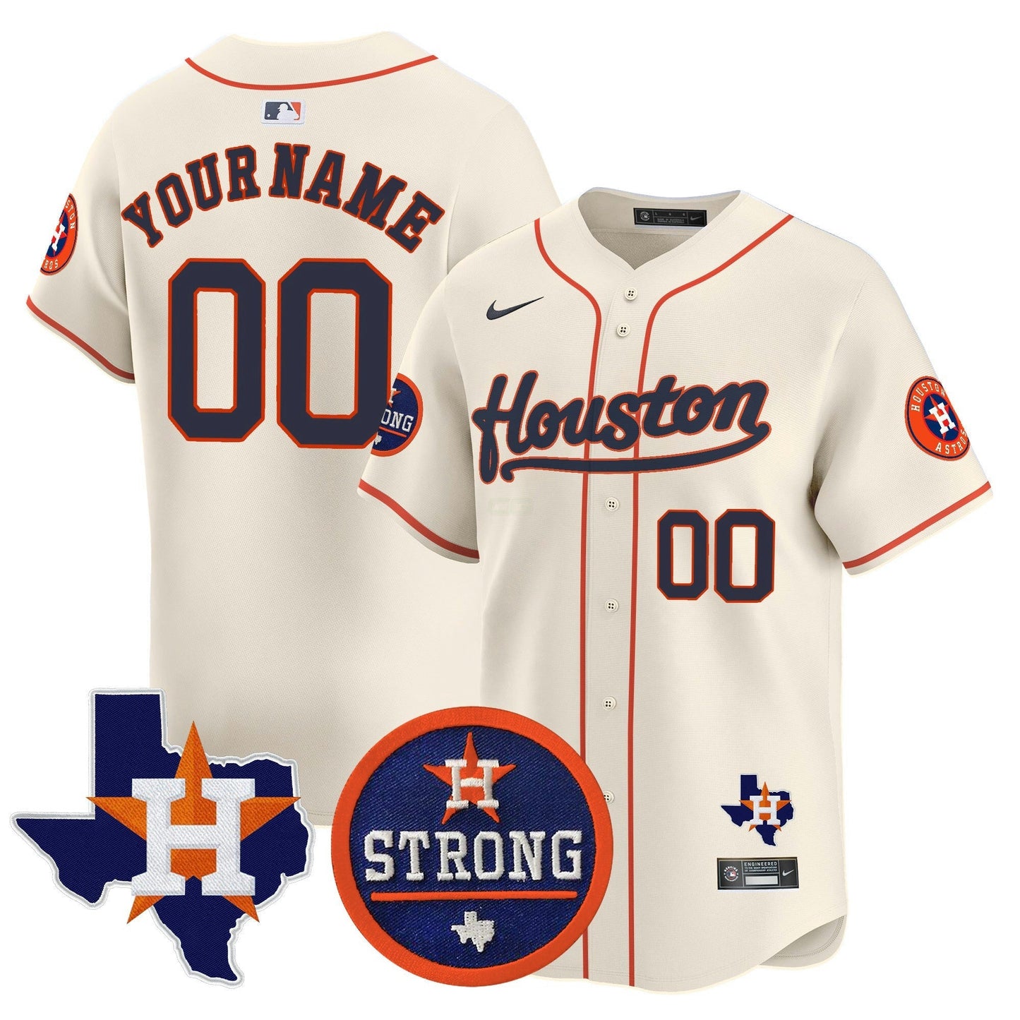 Camisa MLB “Houston Strong” Patch Vapor Premier Limited Jersey