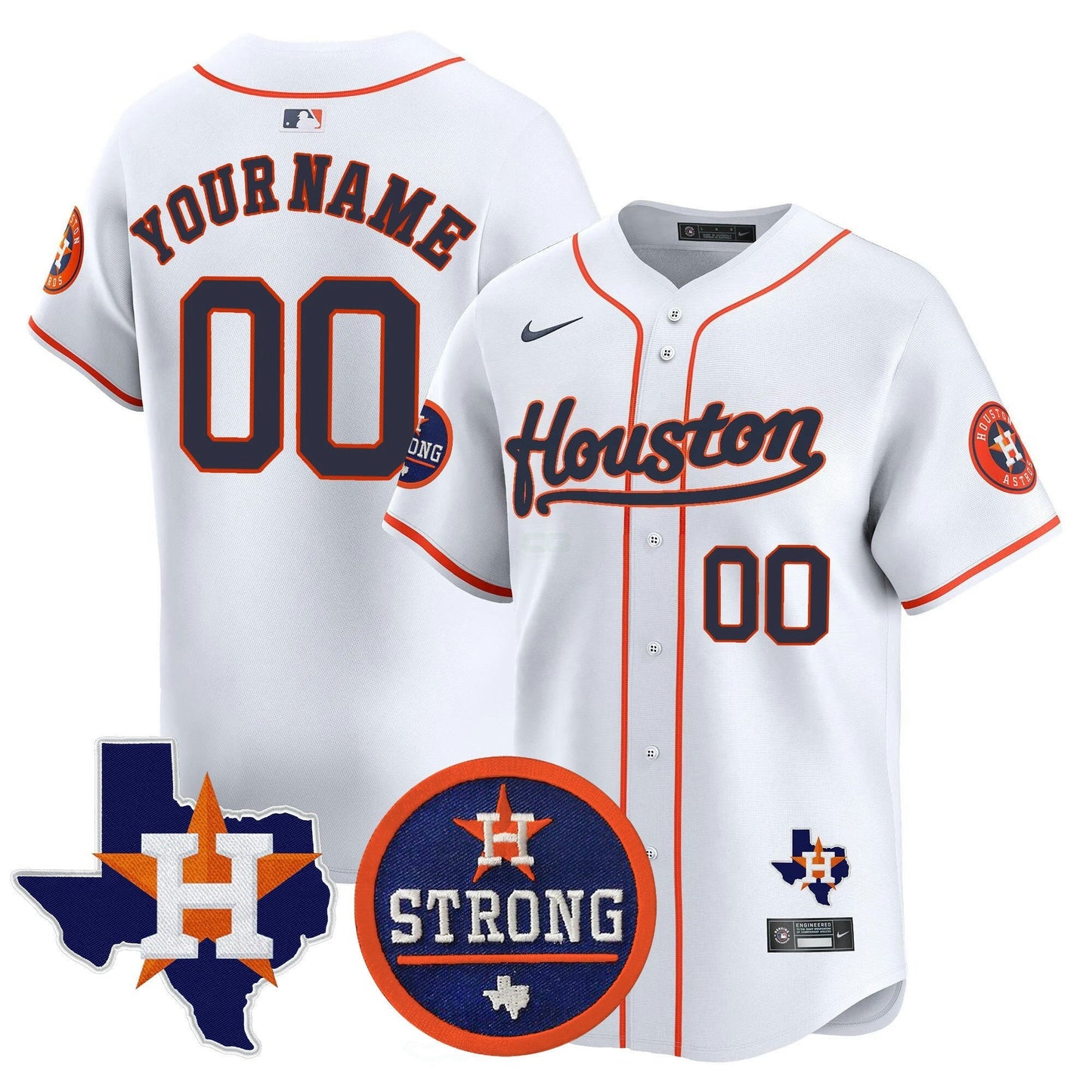 Camisa MLB “Houston Strong” Patch Vapor Premier Limited Jersey