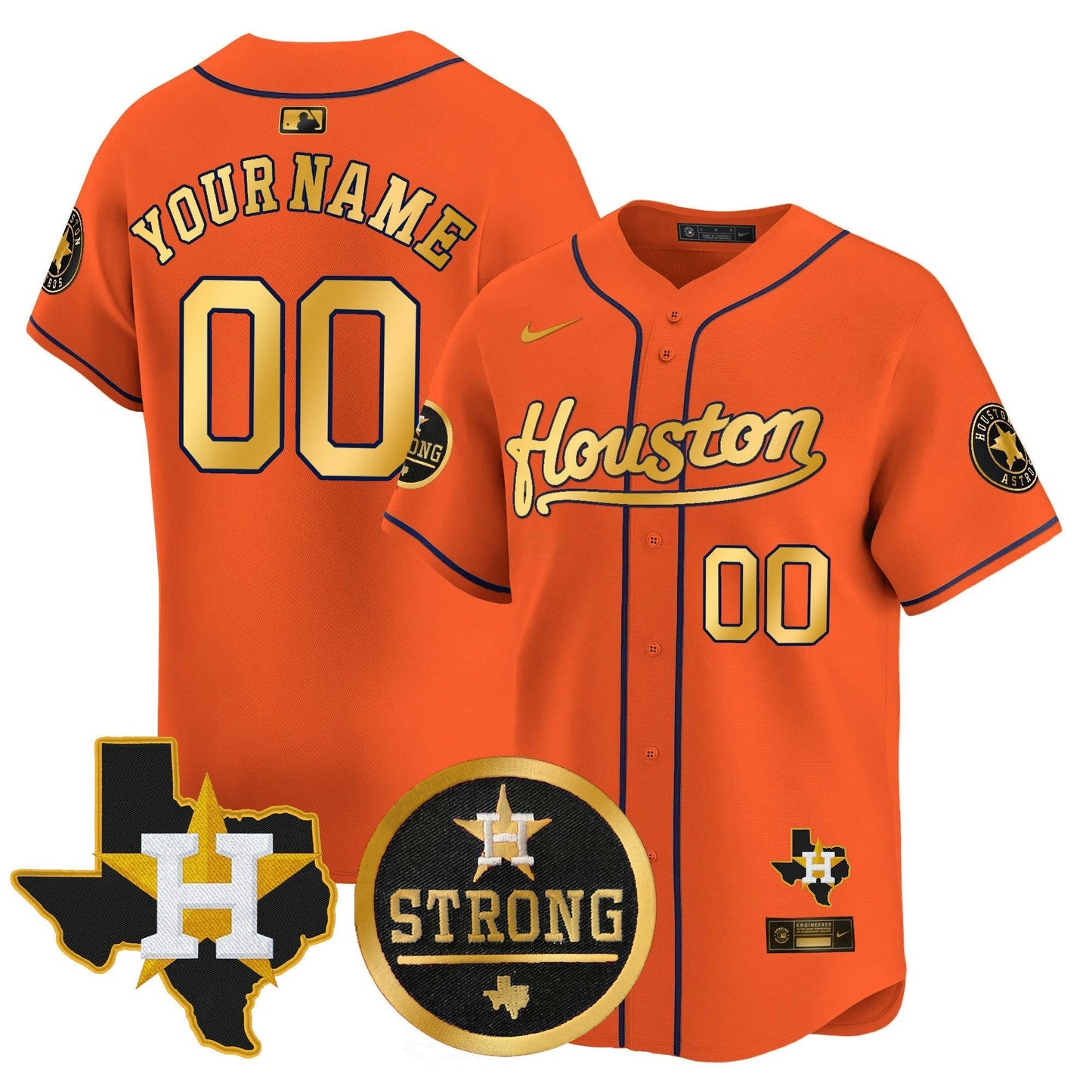 Camisa MLB “Houston Strong” Patch Vapor Premier Limited Jersey