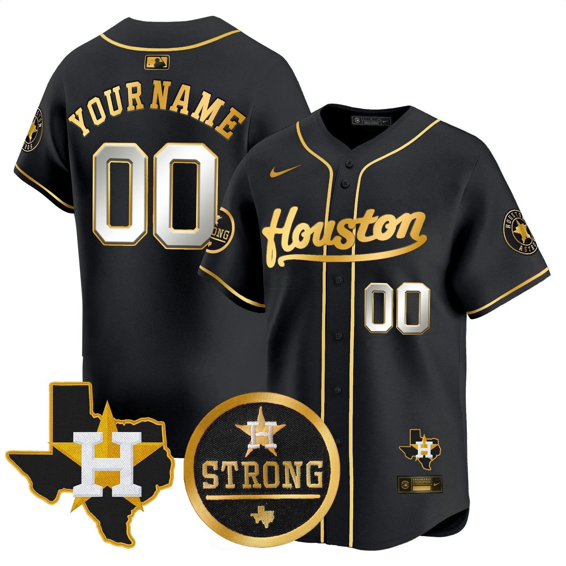 Camisa MLB “Houston Strong” Patch Vapor Premier Limited Jersey