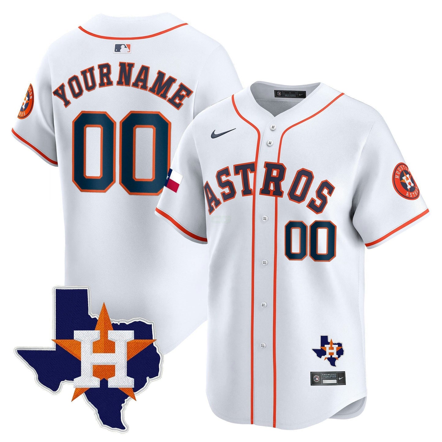 Camisa MLB Houston Texas Patch Vapor Premier Limited Jersey