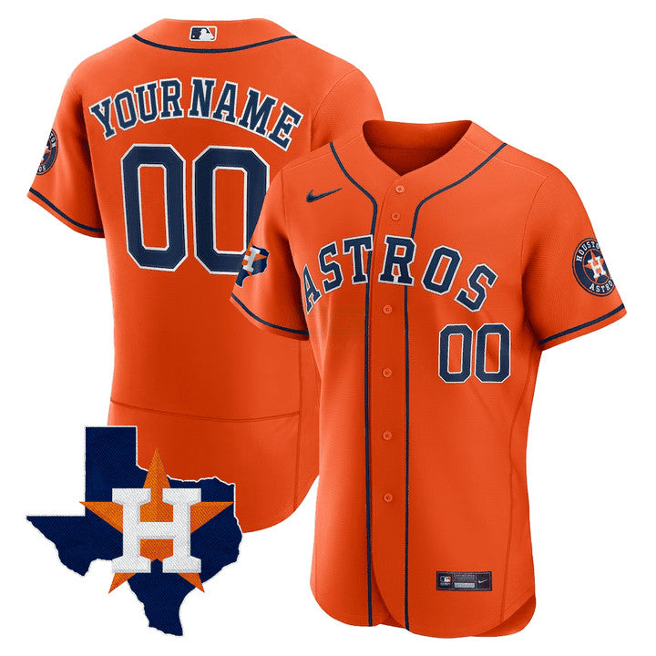 Camisa MLB Houston Texas State Patch Jersey