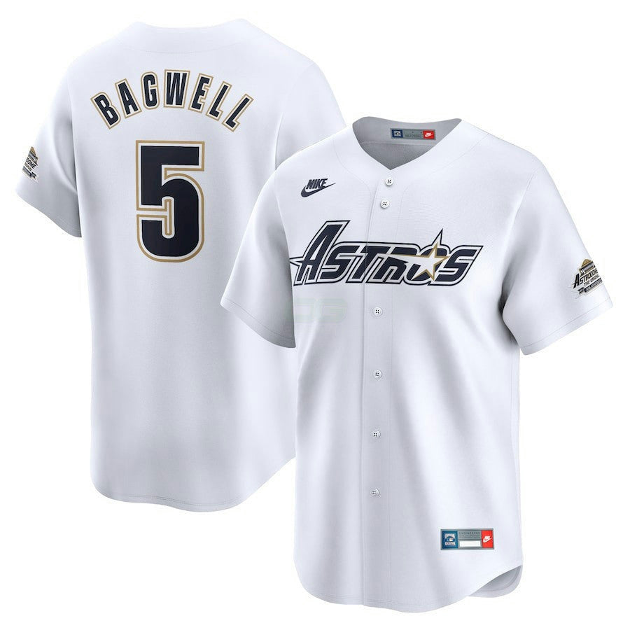 Camisa MLB Houston Throwback Cooperstown Collection Vapor Limited Jersey – Branca