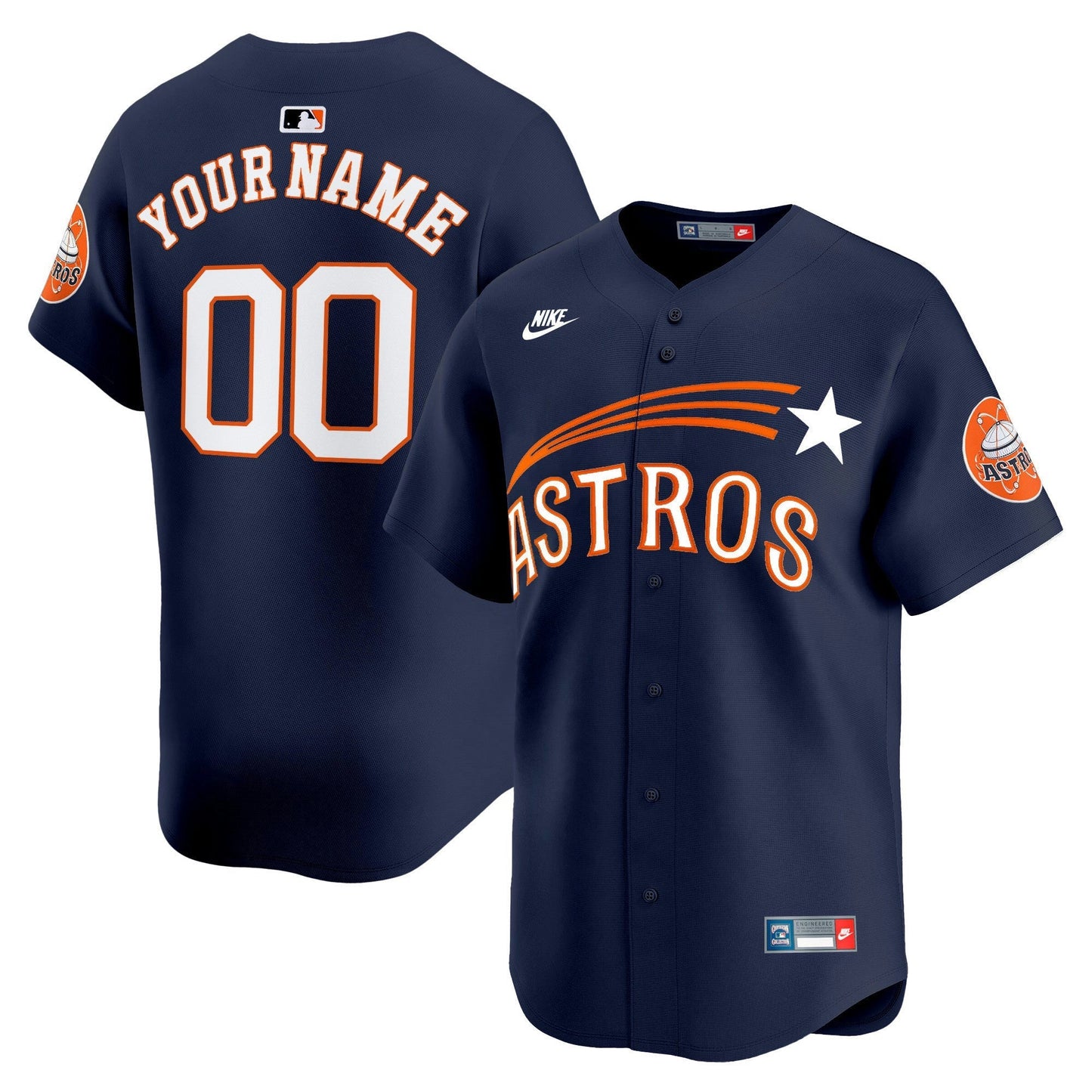 Camisa MLB Houston Throwback Cooperstown Vapor Premier Limited Jersey
