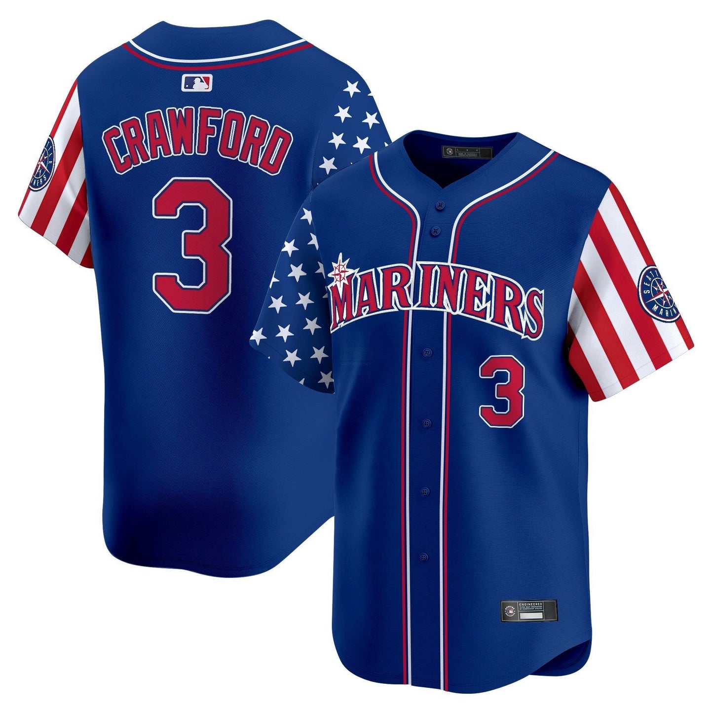 Camisa MLB Seattle Mariners Independence Day Limited Jersey