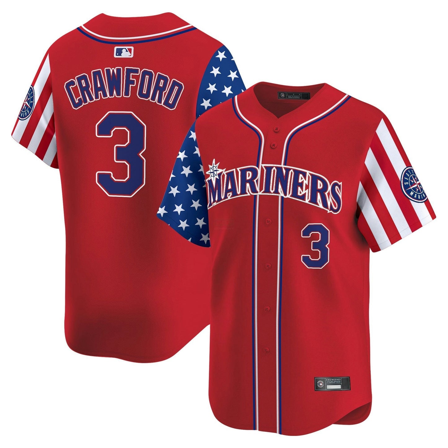 Camisa MLB Seattle Mariners Independence Day Limited Jersey