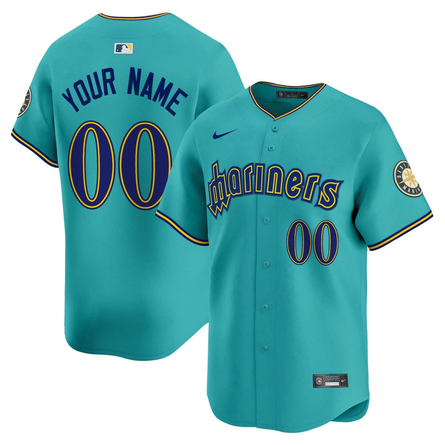 Camisa MLB Seattle Mariners Jersey - Água
