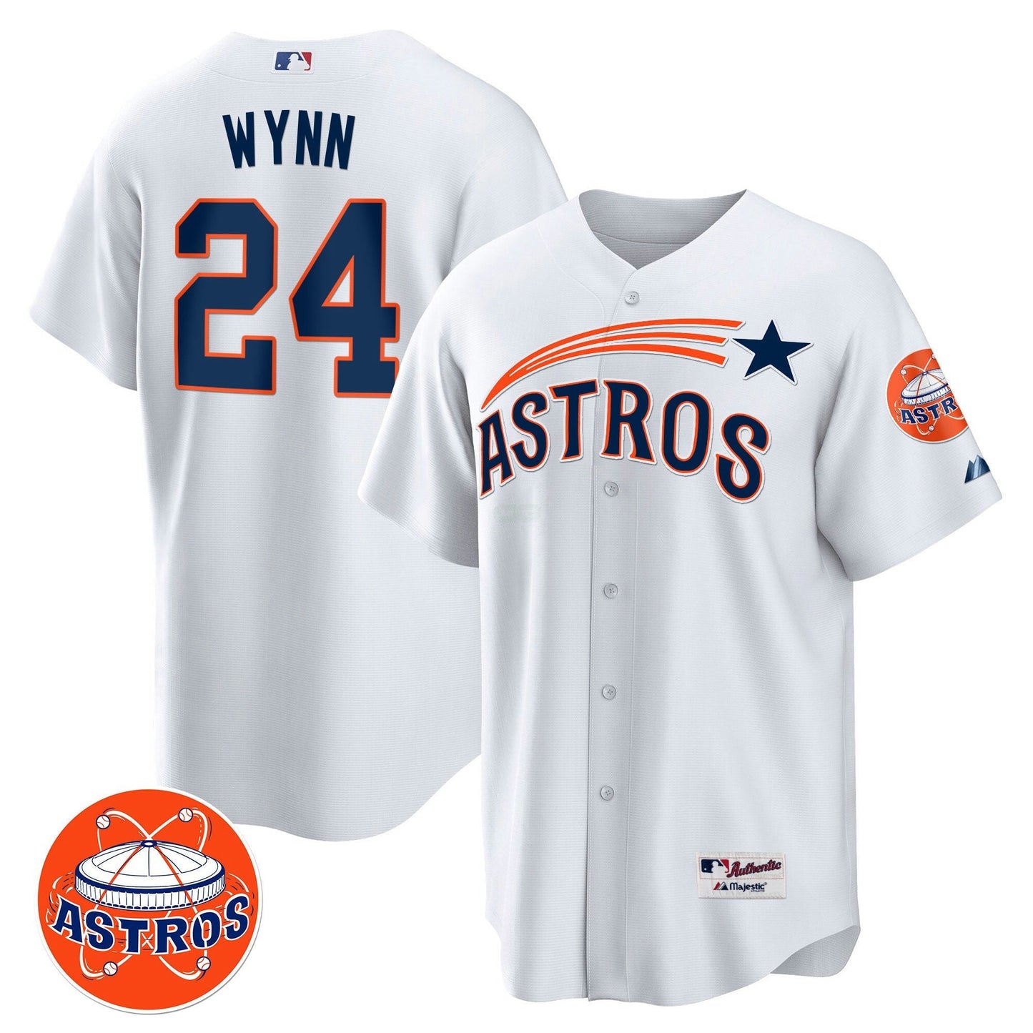 Camisa MLB Jimmy Wynn Houston White Jersey - Cool Base