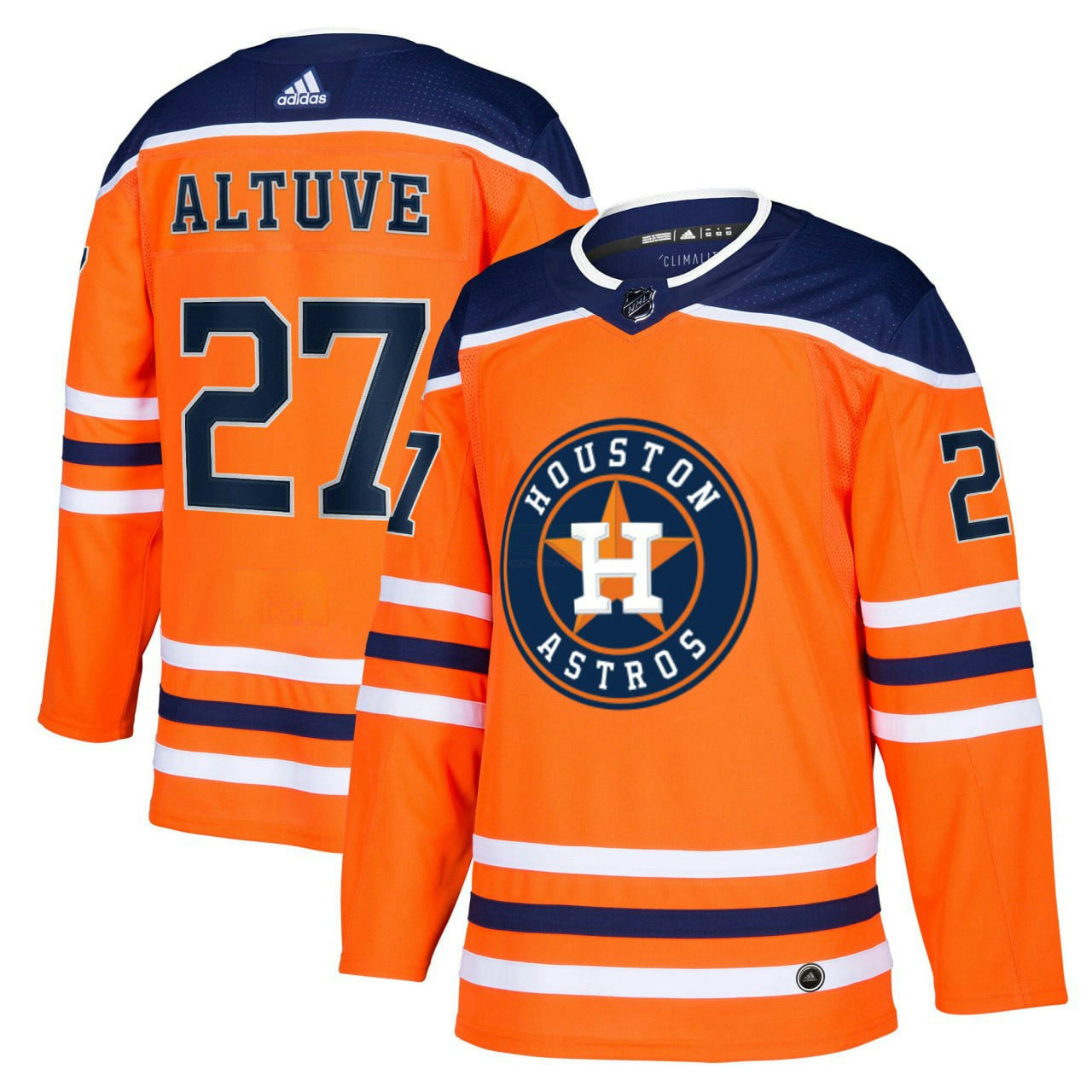 Camisa MLB José Altuve Orange Hockey Jersey