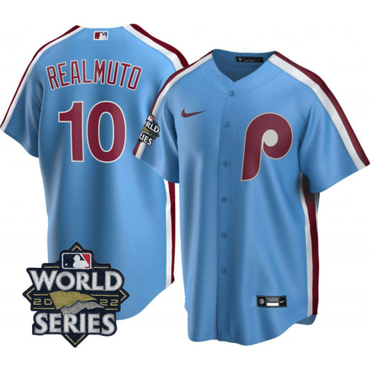 Camisa MLB JT Realmuto Philadelphia Light Blue Jersey