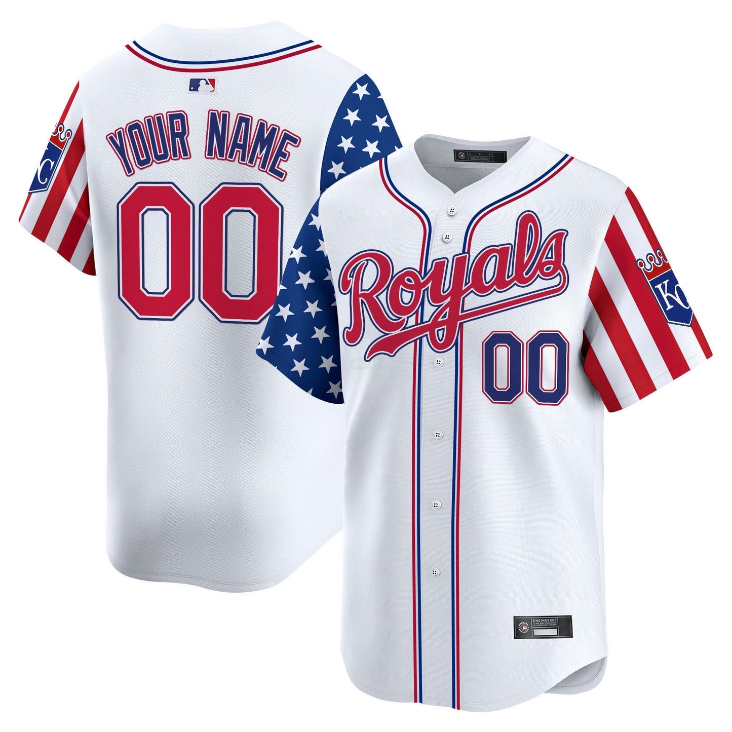 Camisa MLB Kansas City 2025 Independence Day Vapor Premier Limited Jersey