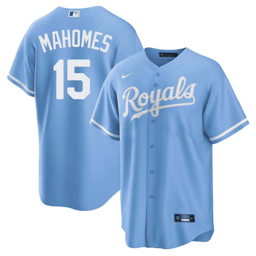 Camisa MLB Kansas City Light Blue Jersey