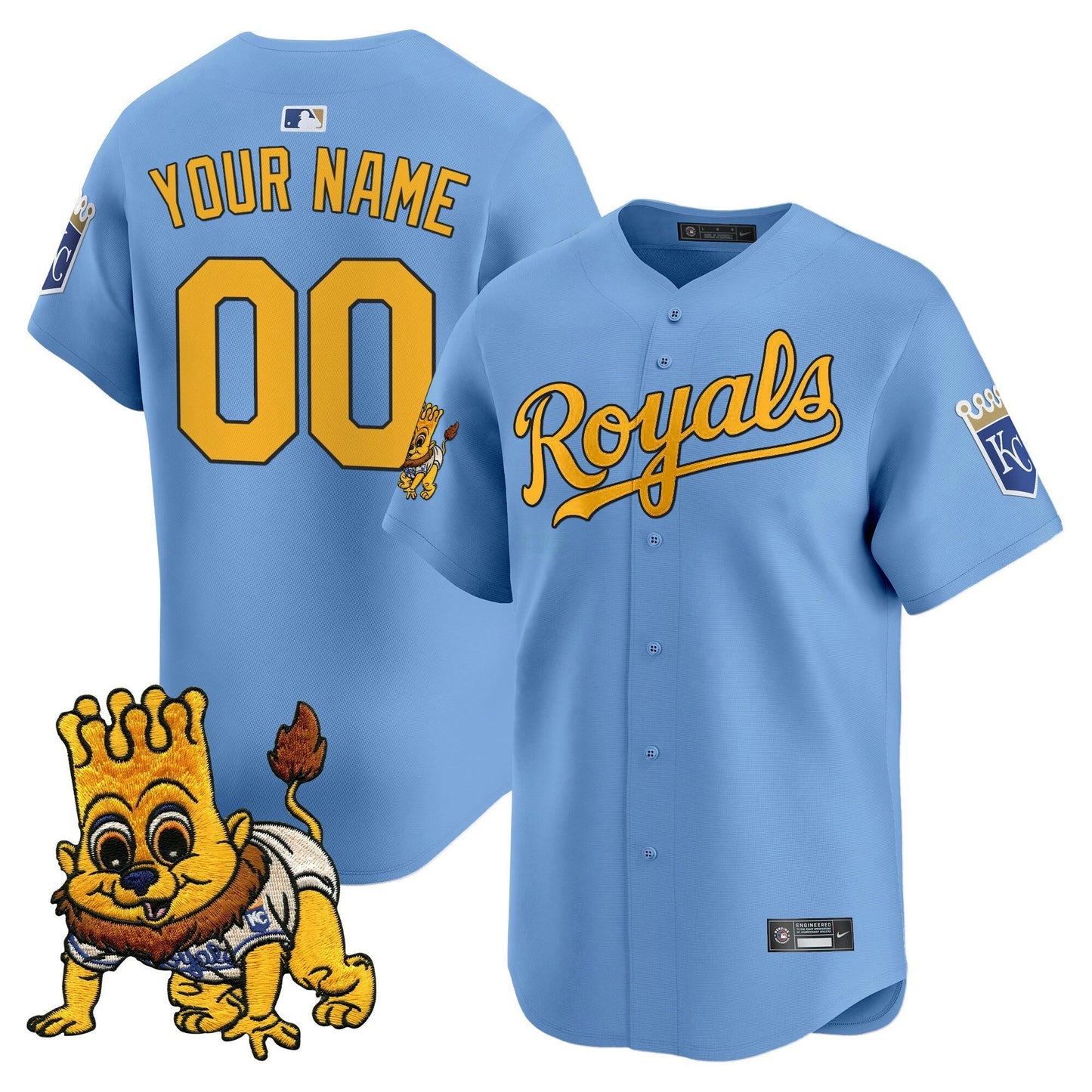 Camisa MLB Kansas City Sluggerrr Patch Vapor Premier Limited Jersey