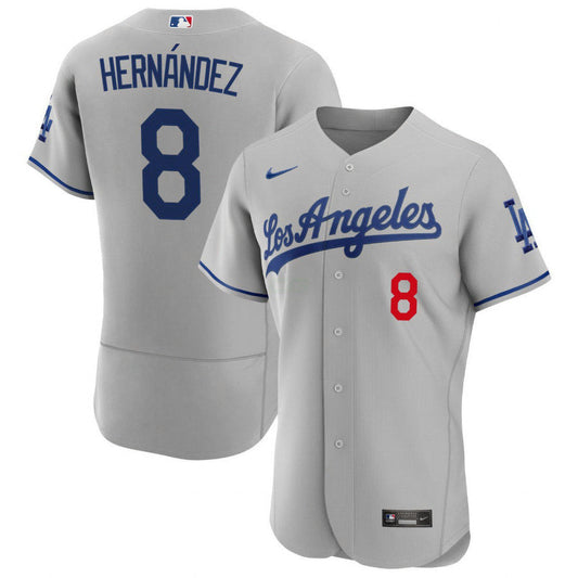 Camisa MLB Kike Hernandez Los Angeles Gray Jersey - Cinza