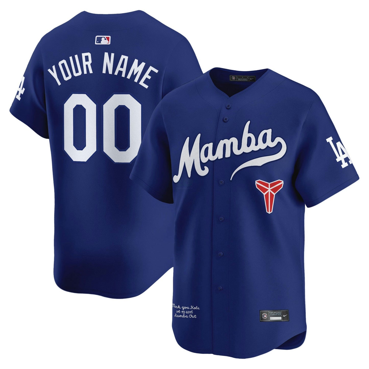 Camisa MLB Kobe Bryant Mamba Vapor Premier Limited Jersey