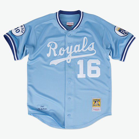 Camisa MLB Kansas City Royals Light Blue Kansas City 1987 Jersey