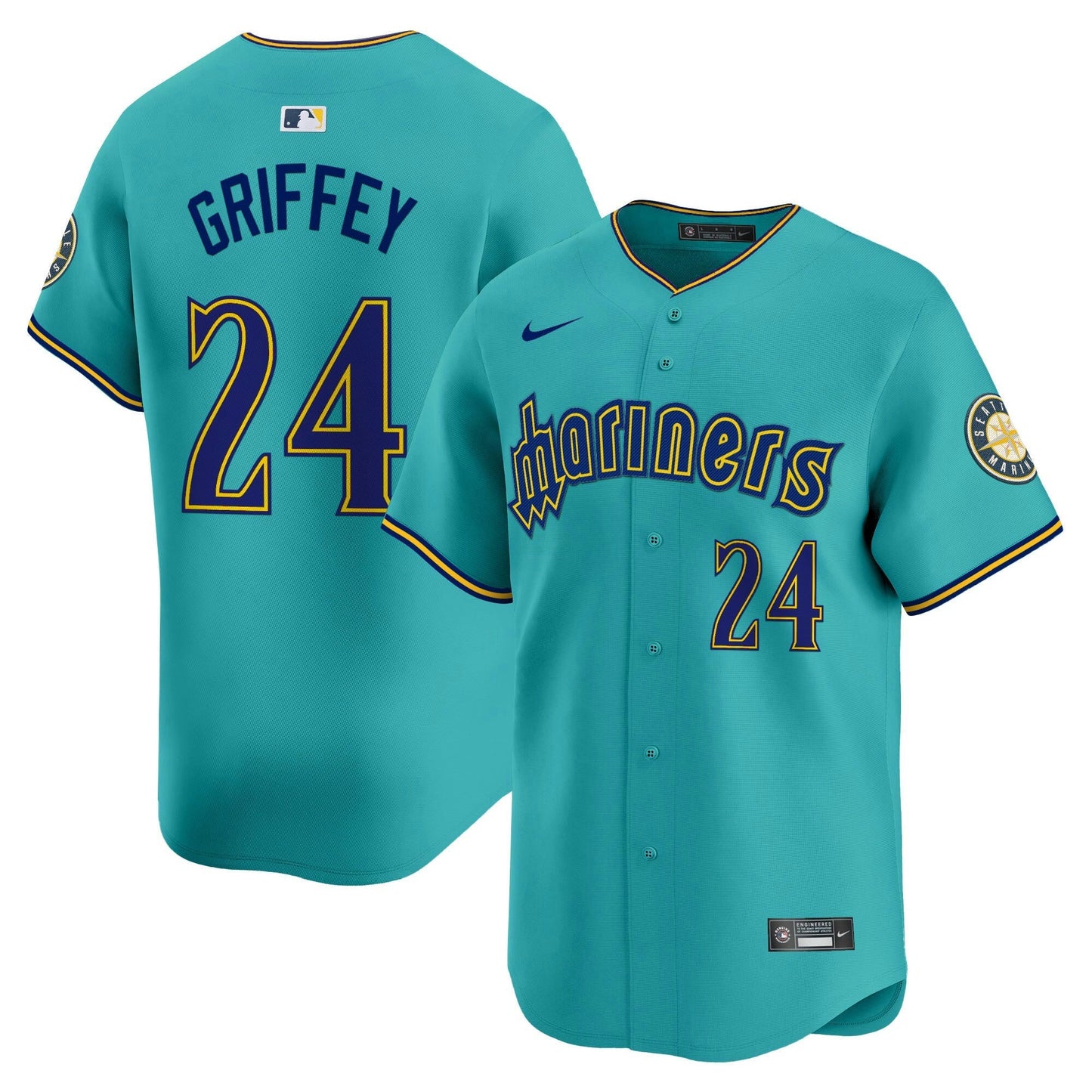 Camisa MLB Seattle Mariners Limited Jersey - Água