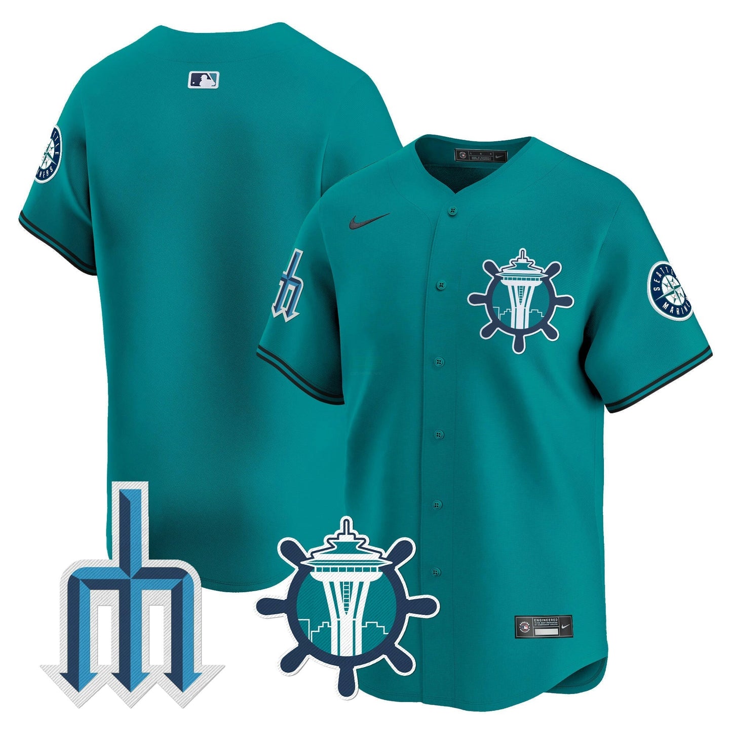 Camisa MLB Seattle Mariners Limited Jersey - Água V2