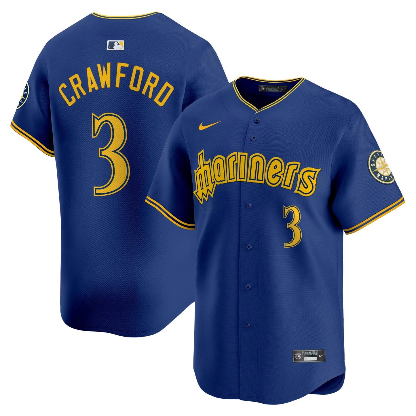 Camisa MLB Seattle Mariners Limited Jersey - Água