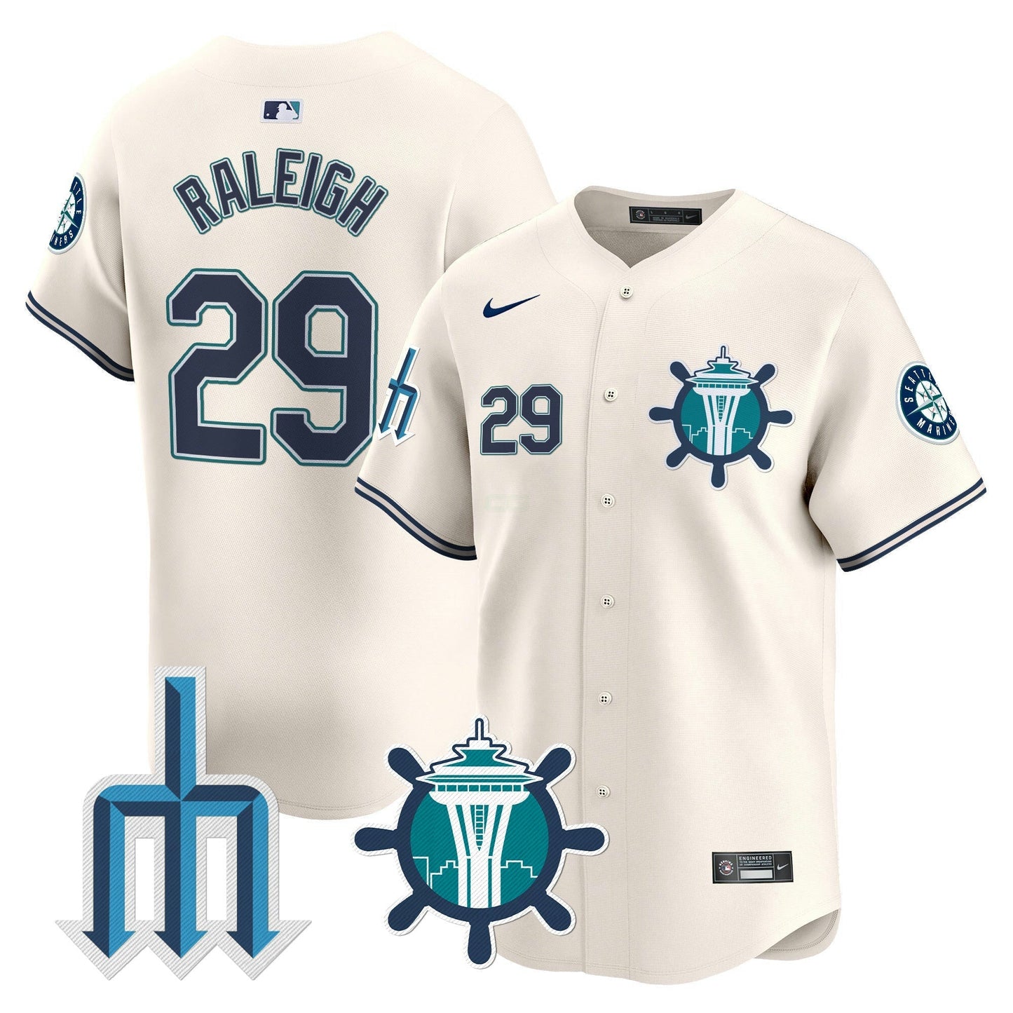 Camisa MLB Seattle Mariners Limited Jersey - Água V2