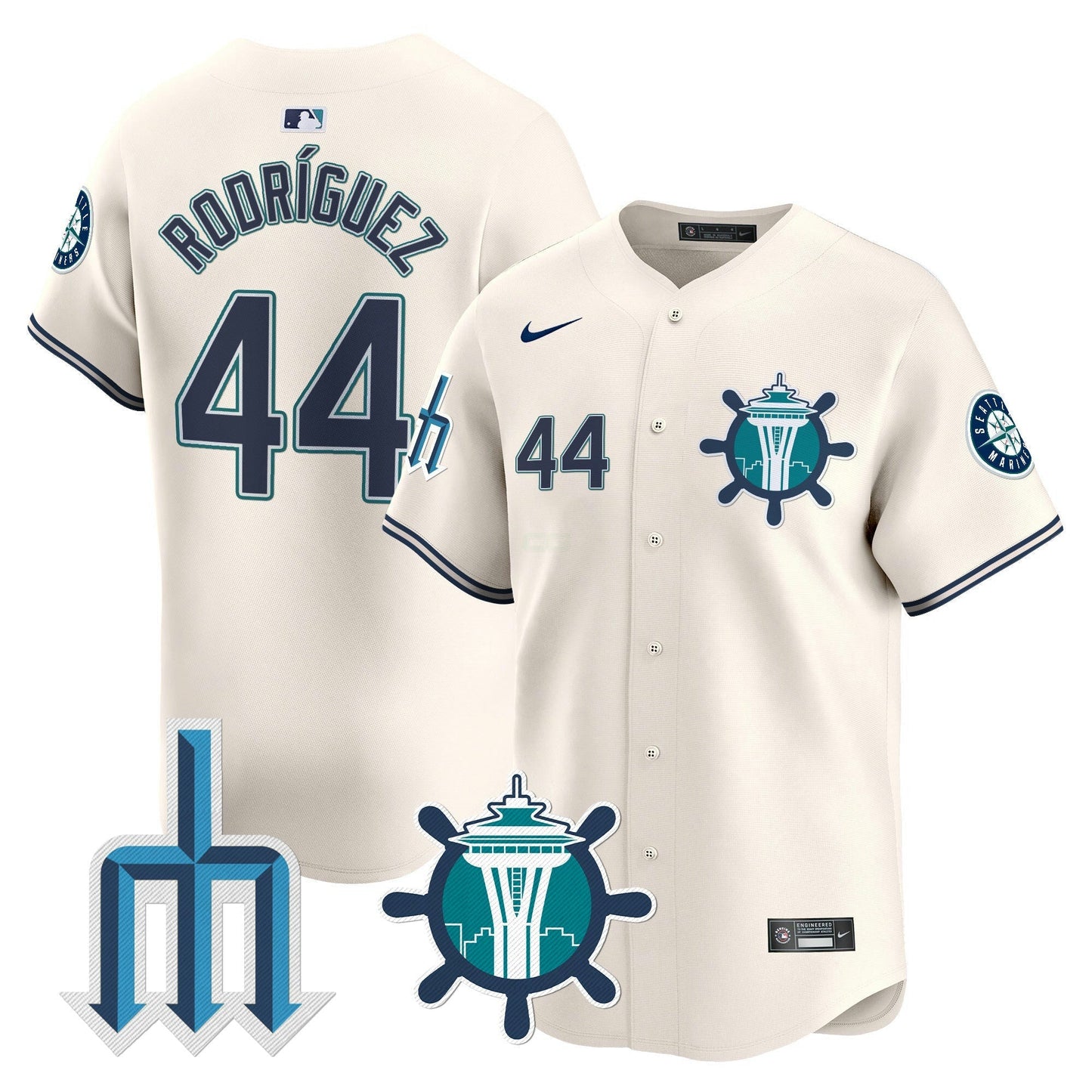 Camisa MLB Seattle Mariners Limited Jersey - Água V2