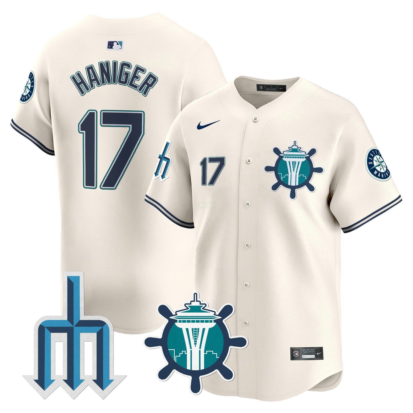 Camisa MLB Seattle Mariners Limited Jersey - Água V2