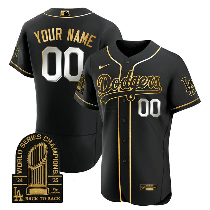 Camisa MLB Los Angeles Black Jersey - Preta