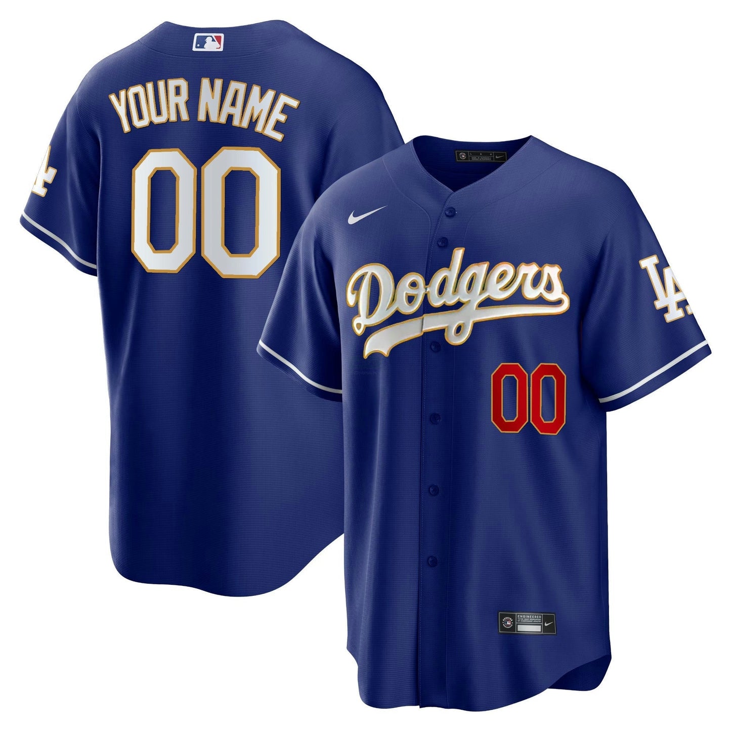 Camisa MLB Los Angeles Gold Trim Cool Base Jersey