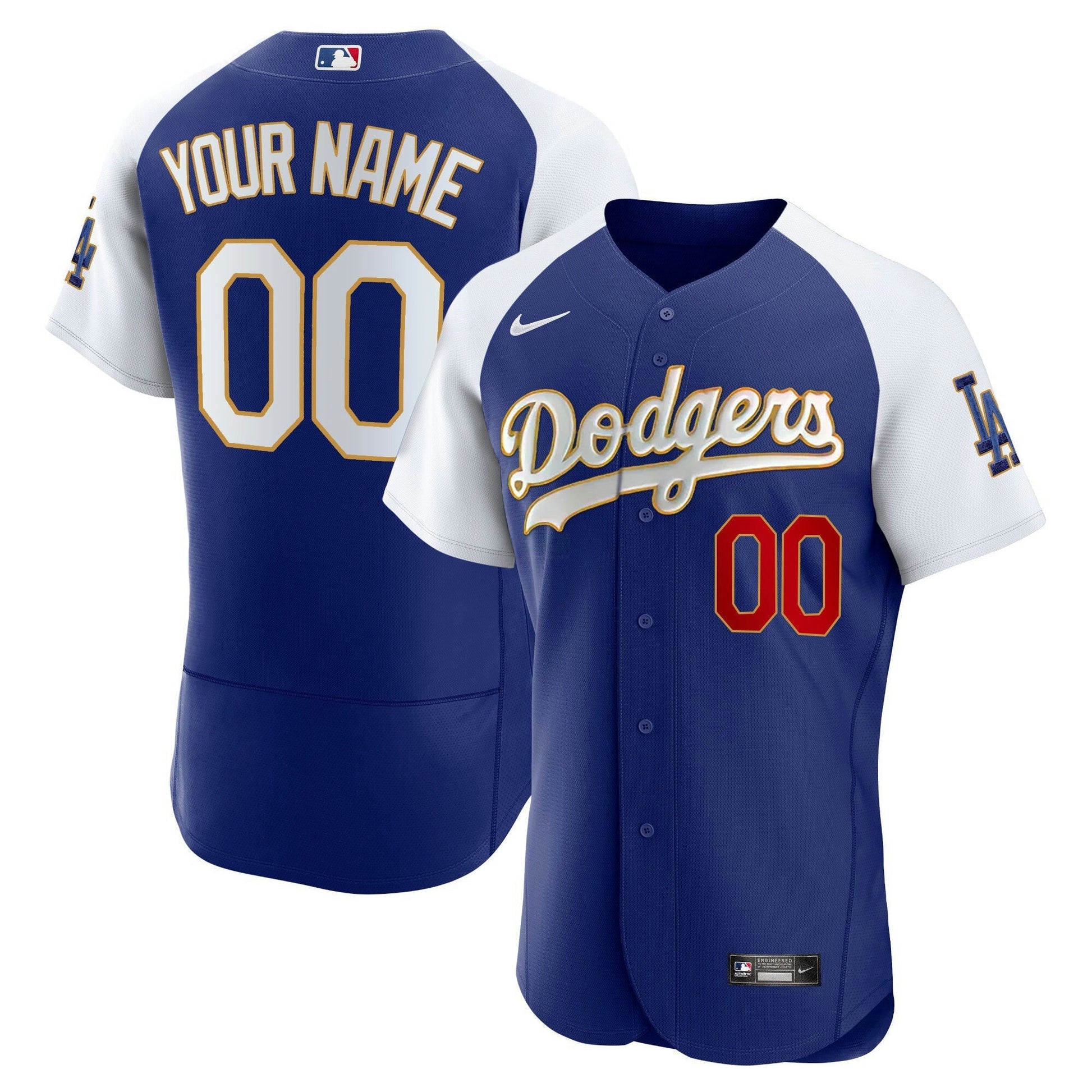 Camisa MLB Los Angeles Gold Trim Flex Base Jersey