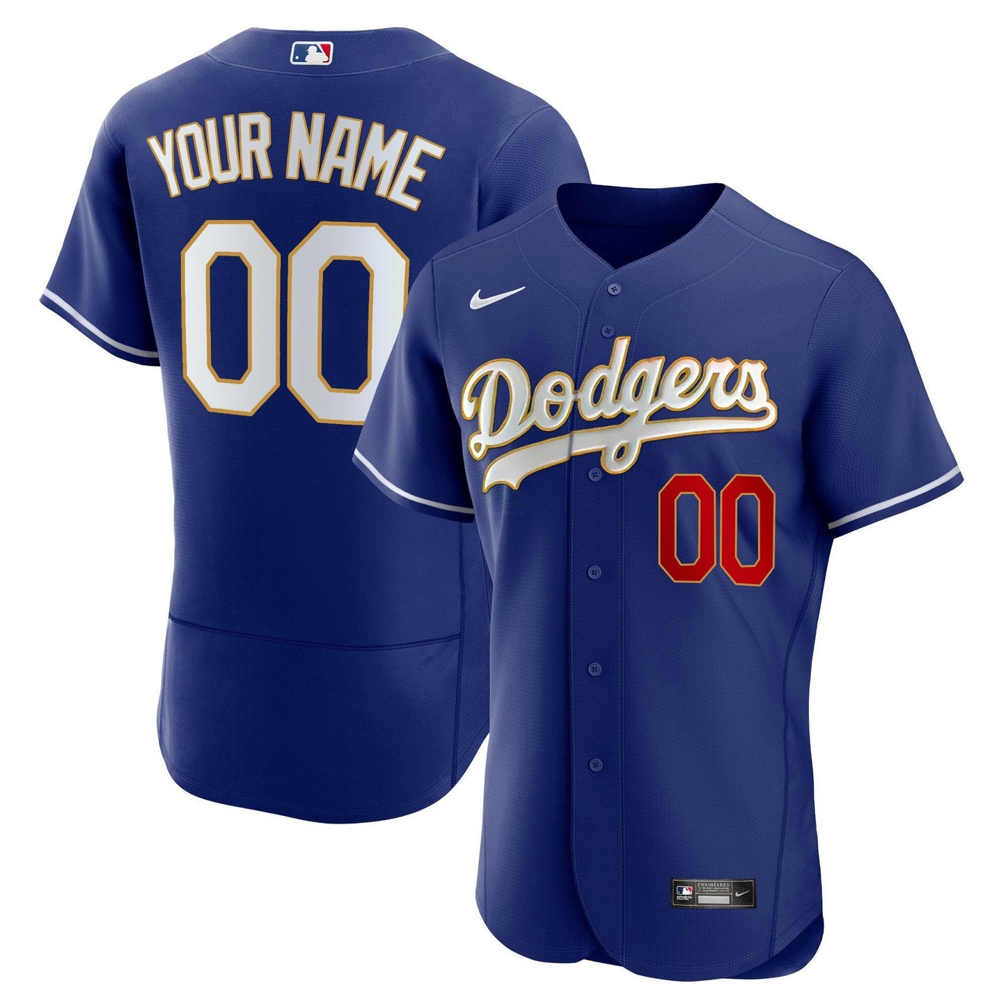 Camisa MLB Los Angeles Gold Trim Flex Base Jersey