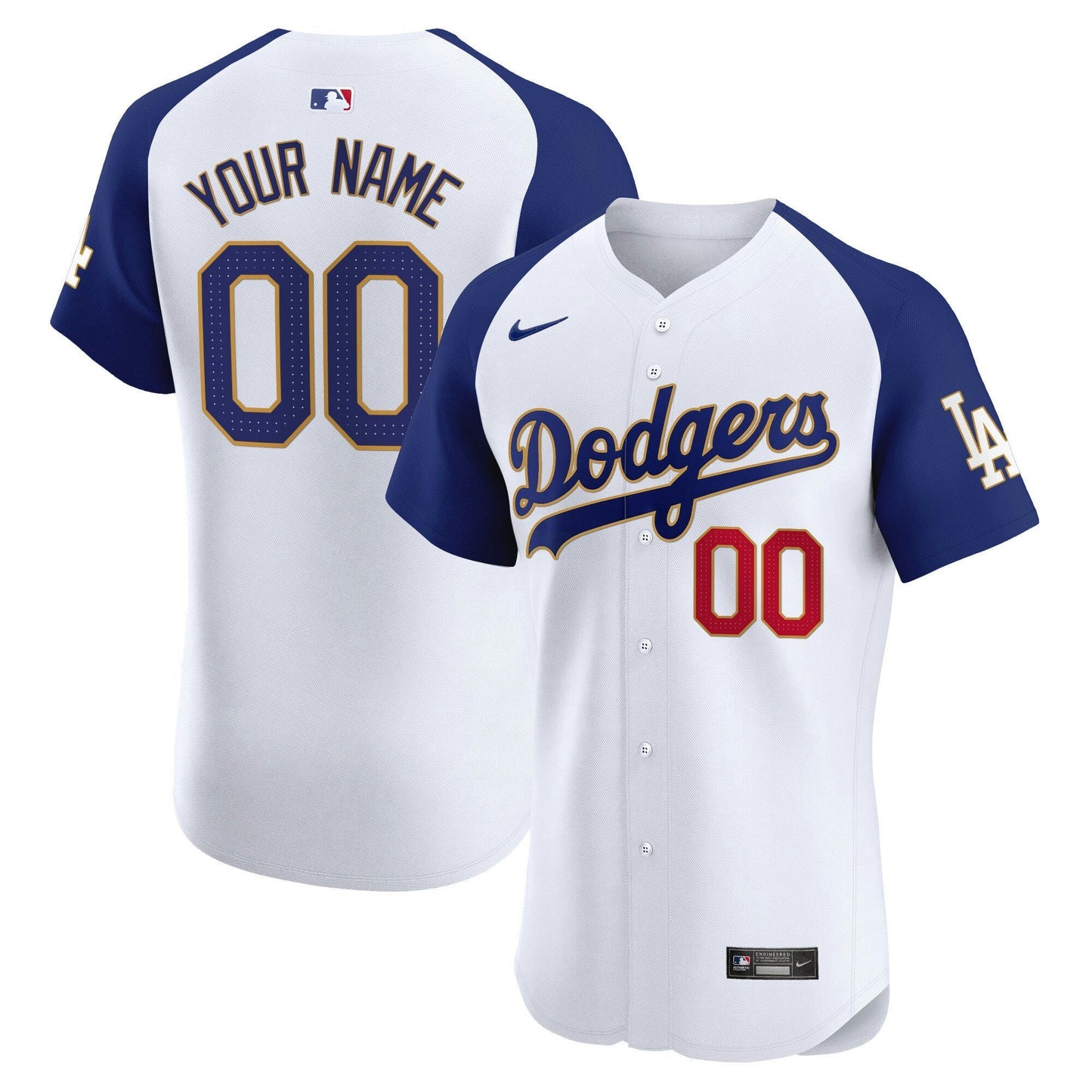 Camisa MLB Los Angeles Gold Trim Premier Elite Jersey