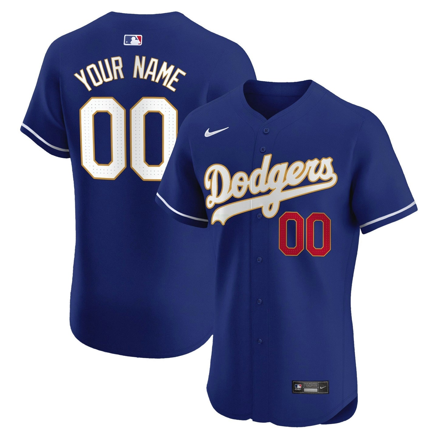 Camisa MLB Los Angeles Gold Trim Premier Elite Jersey