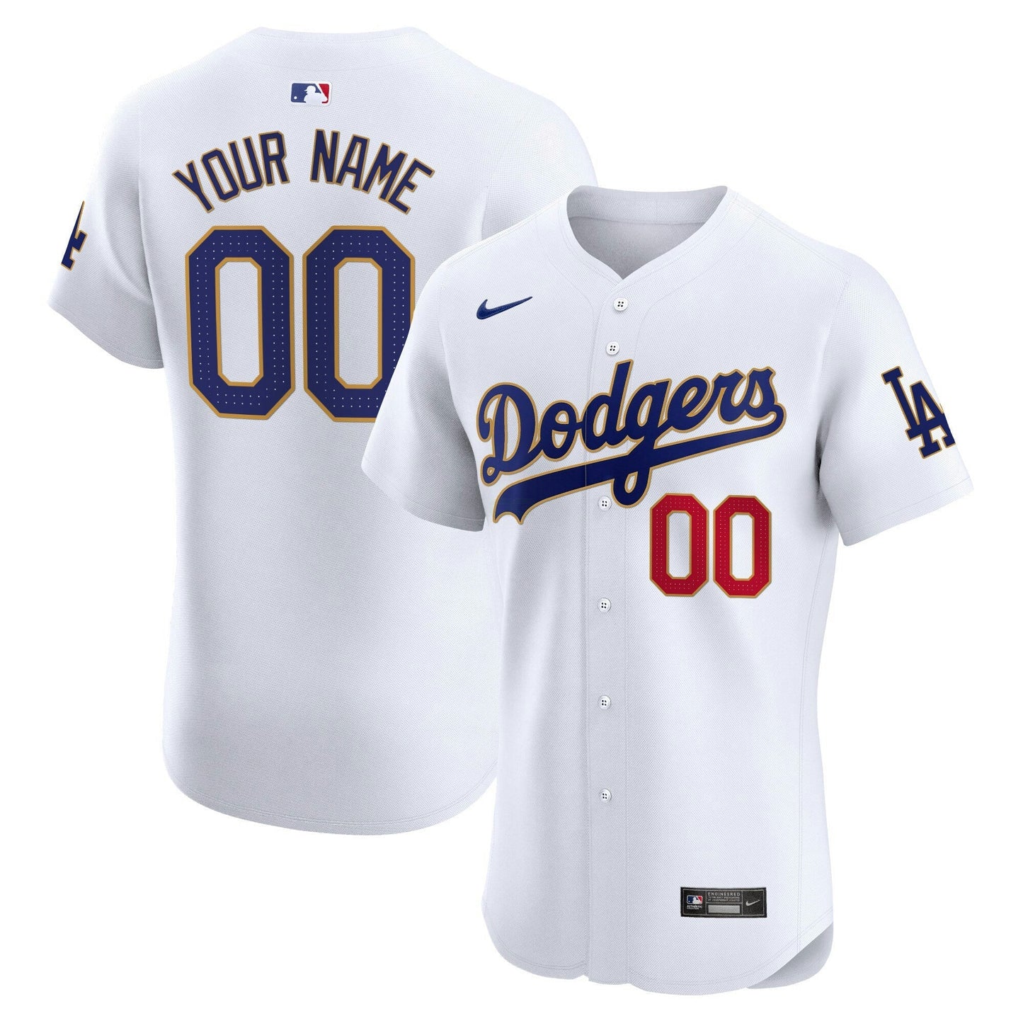 Camisa MLB Los Angeles Gold Trim Premier Elite Jersey