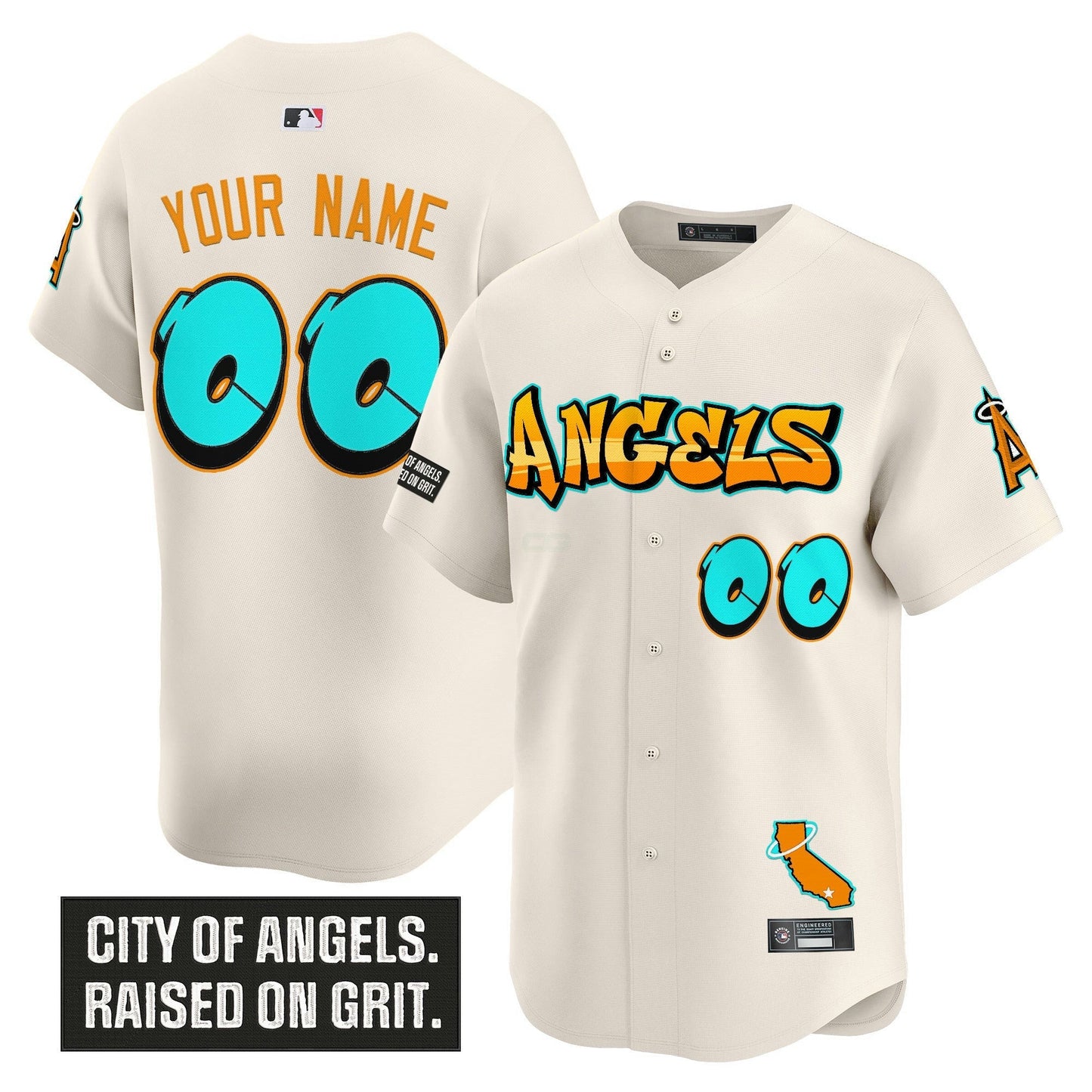Camisa MLB Los Angeles ‘Graffiti Halo Drop Edition’ Vapor Premier Limited Jersey