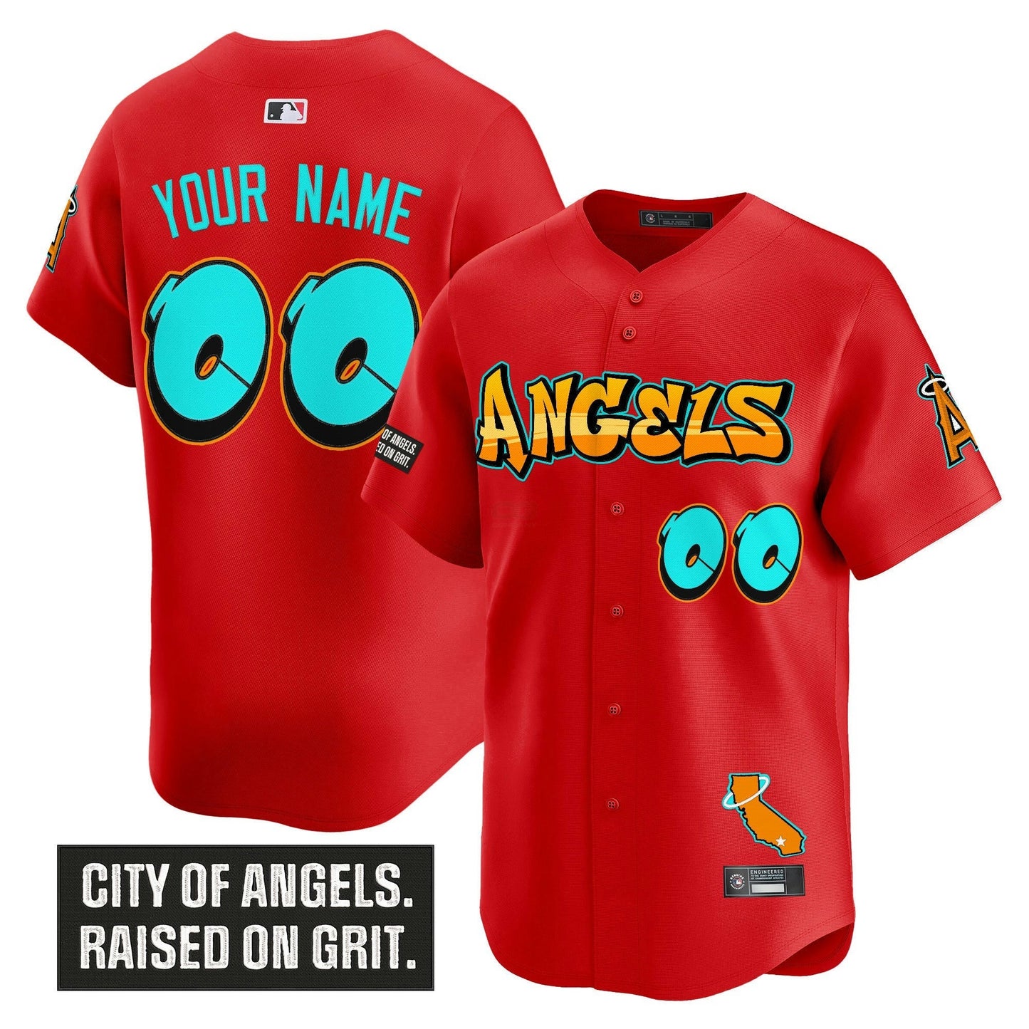 Camisa MLB Los Angeles ‘Graffiti Halo Drop Edition’ Vapor Premier Limited Jersey