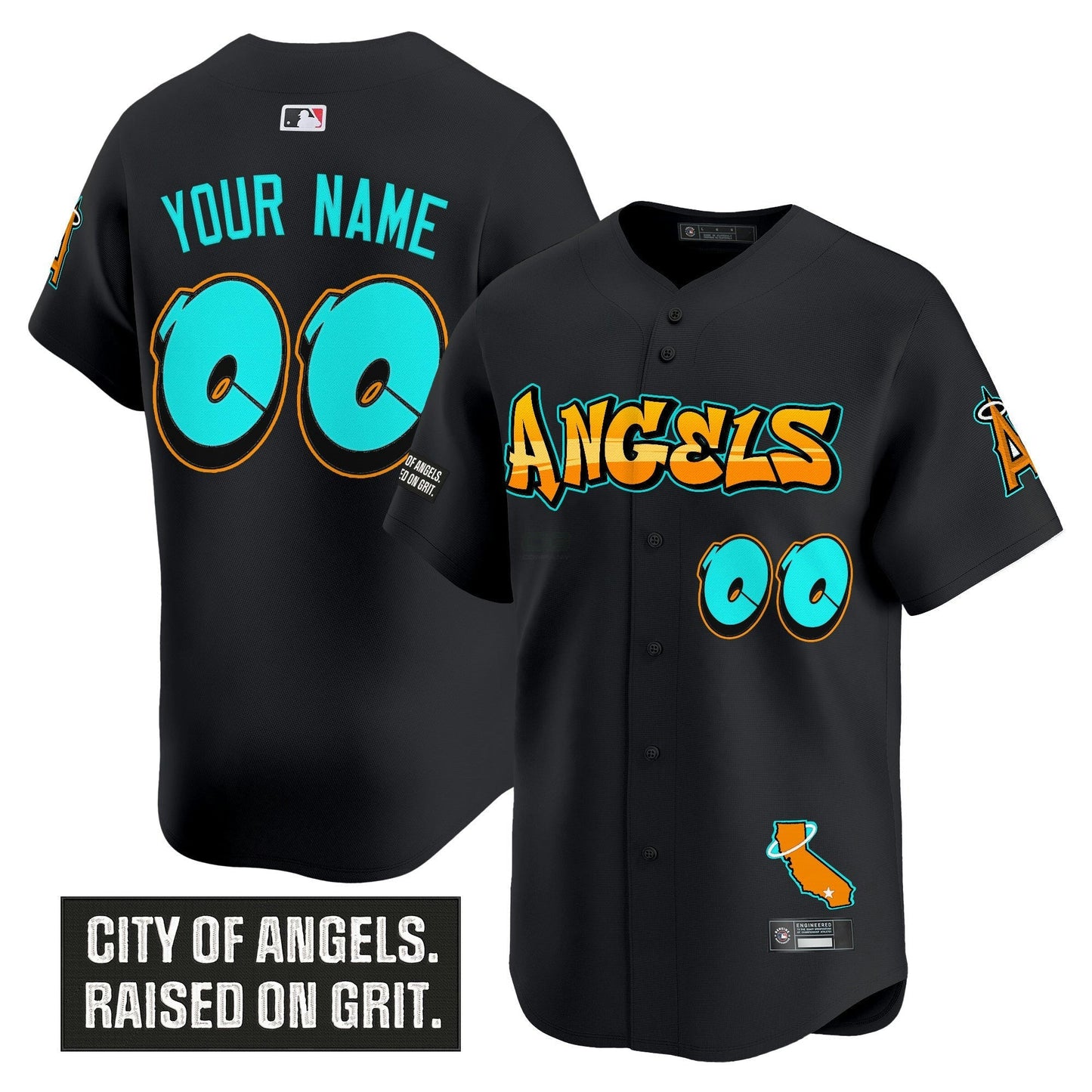 Camisa MLB Los Angeles ‘Graffiti Halo Drop Edition’ Vapor Premier Limited Jersey