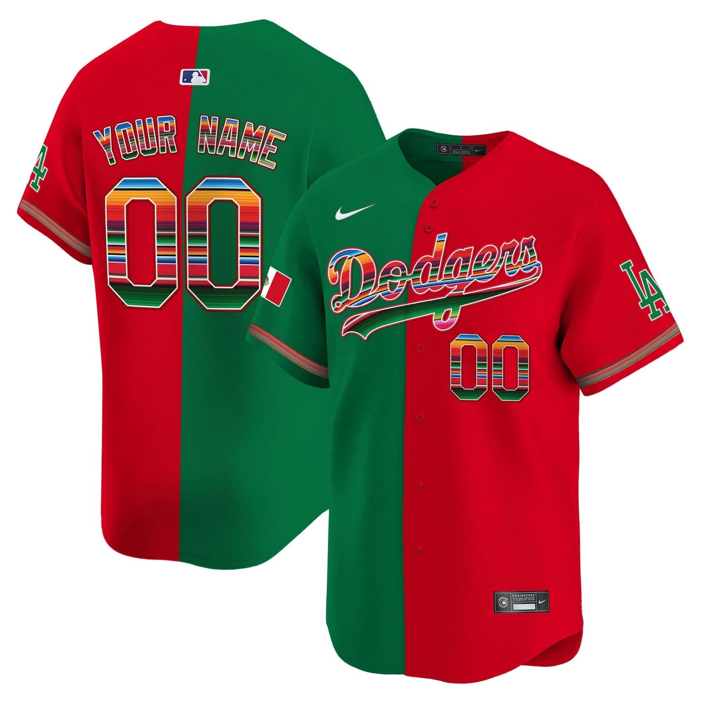 Camisa MLB Los Angeles Dodgers Los Angeles Mexico Vapor Premier Limited Jersey