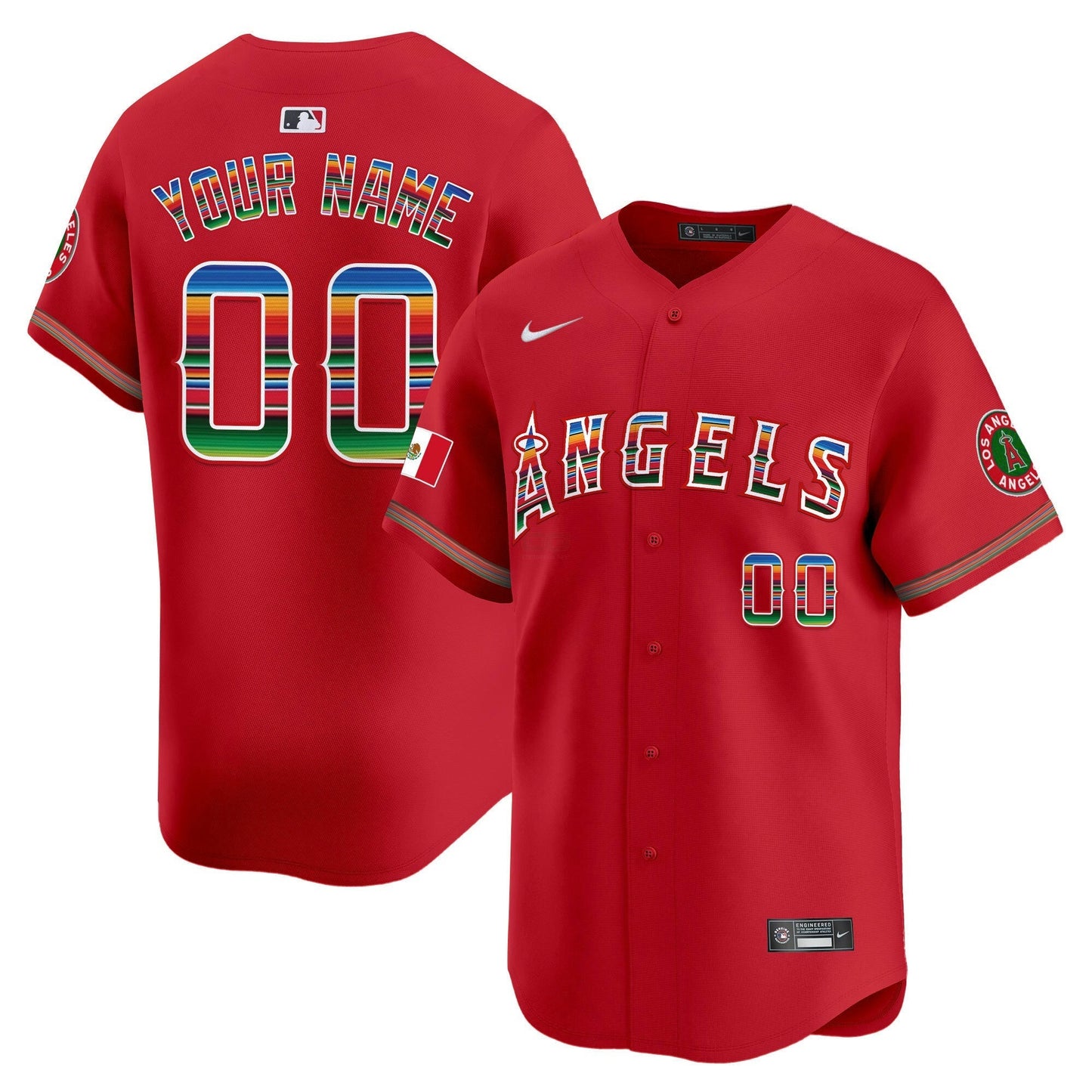 Camisa MLB Los Angeles Angels Los Angeles Mexico Vapor Premier Limited Jersey