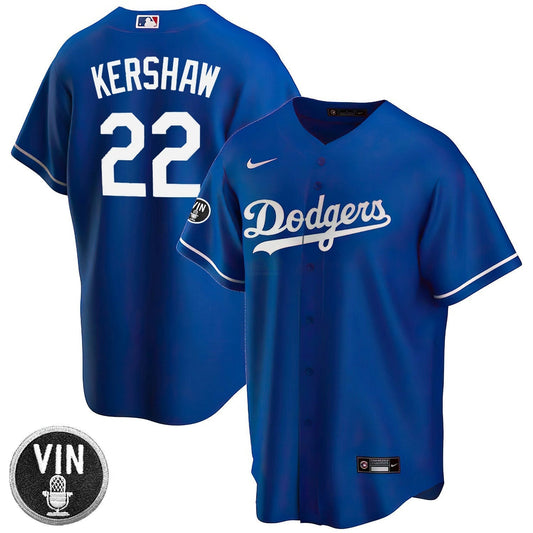 Camisa MLB Los Angeles Vin Scully Patch Alternativa Jersey