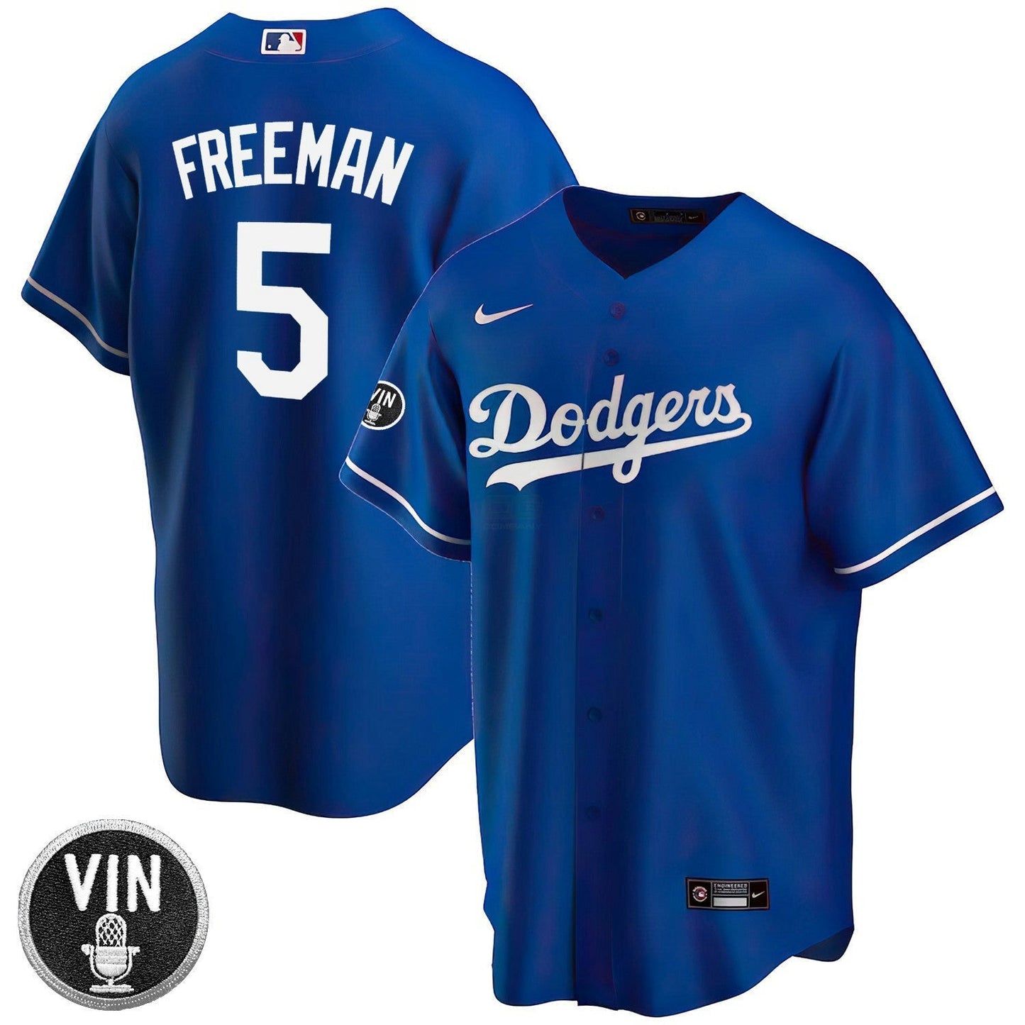Camisa MLB Los Angeles Vin Scully Patch Alternativa Jersey
