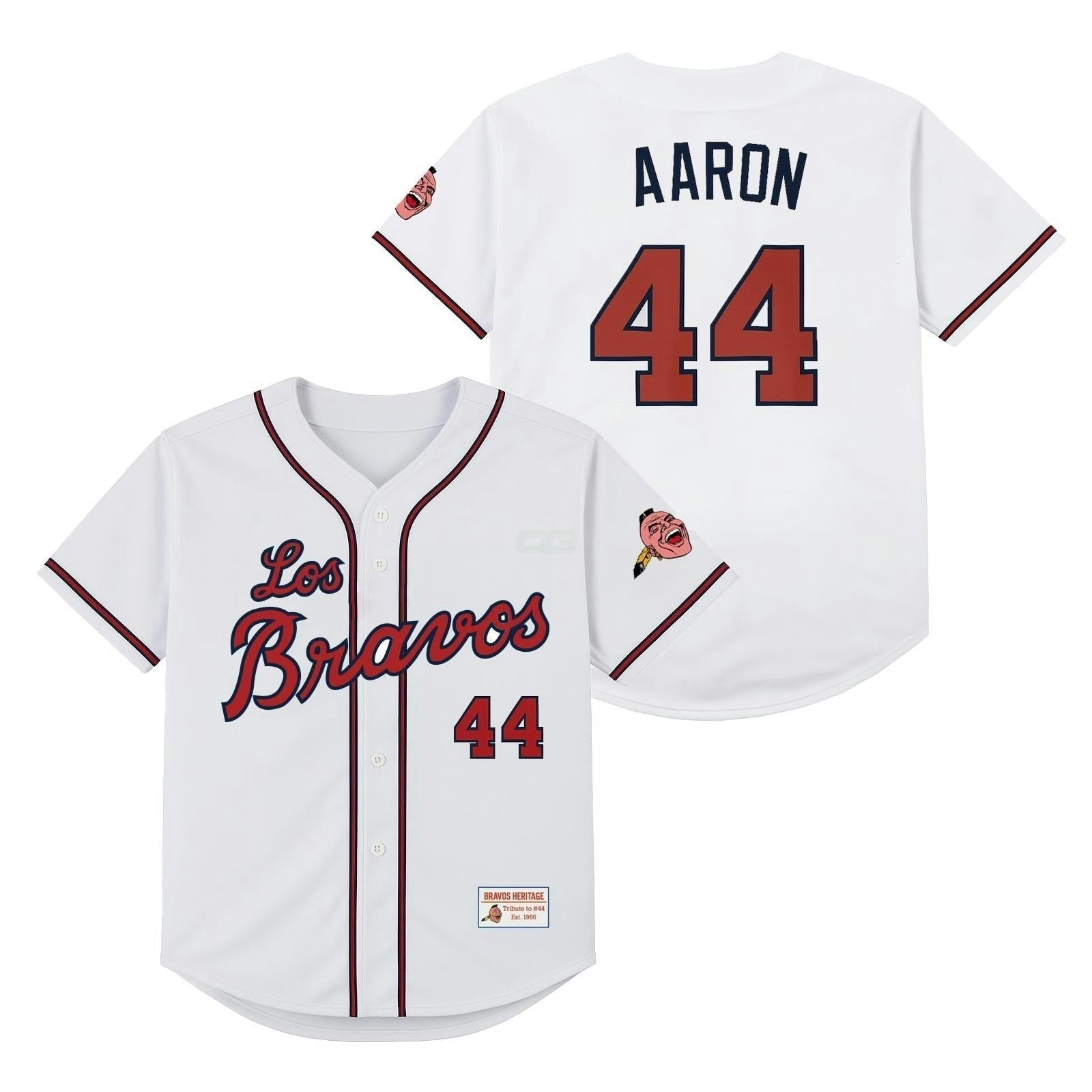 Camisa MLB Atlanta Braves Los Bravos 'Aaron' Jersey