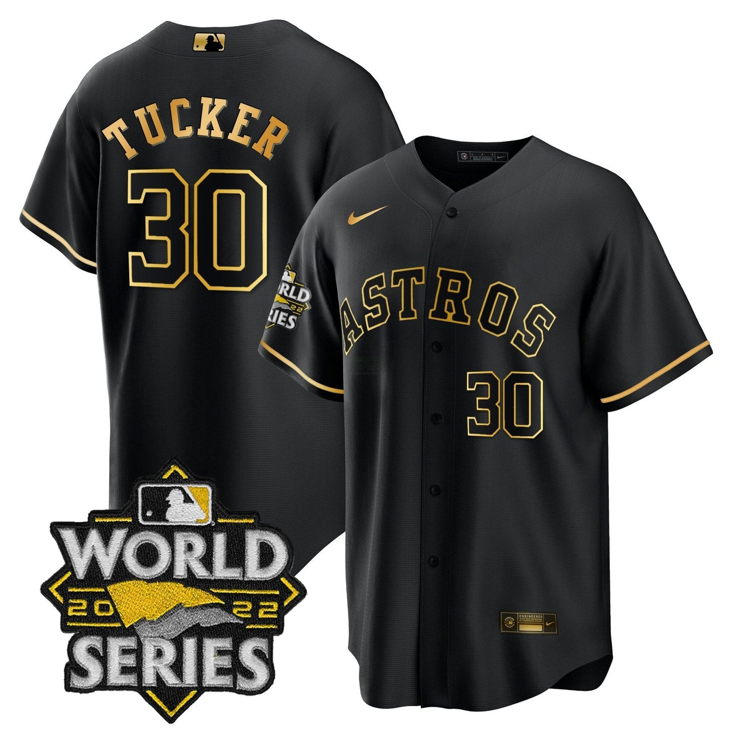 Camisa MLB Men’s 2022 World Series Dourada Limited Jersey