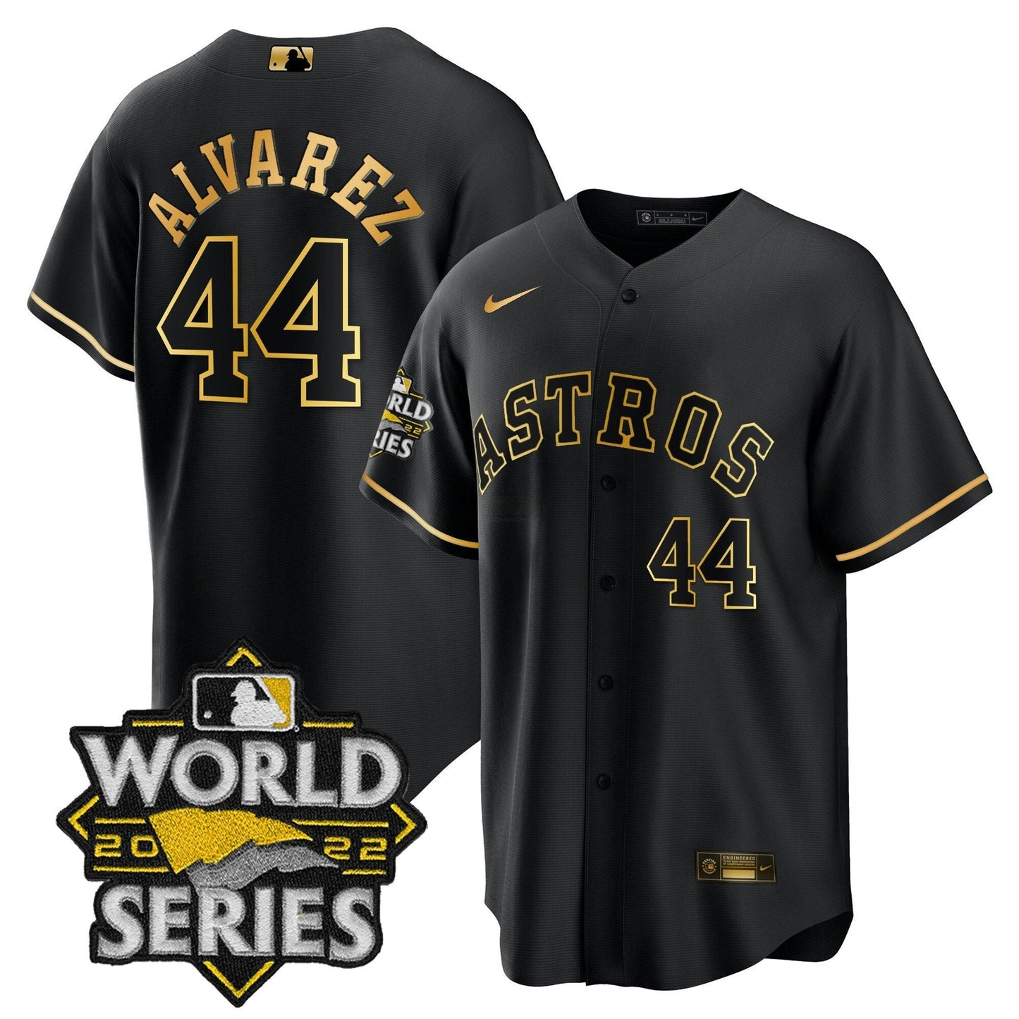 Camisa MLB Men’s 2022 World Series Dourada Limited Jersey